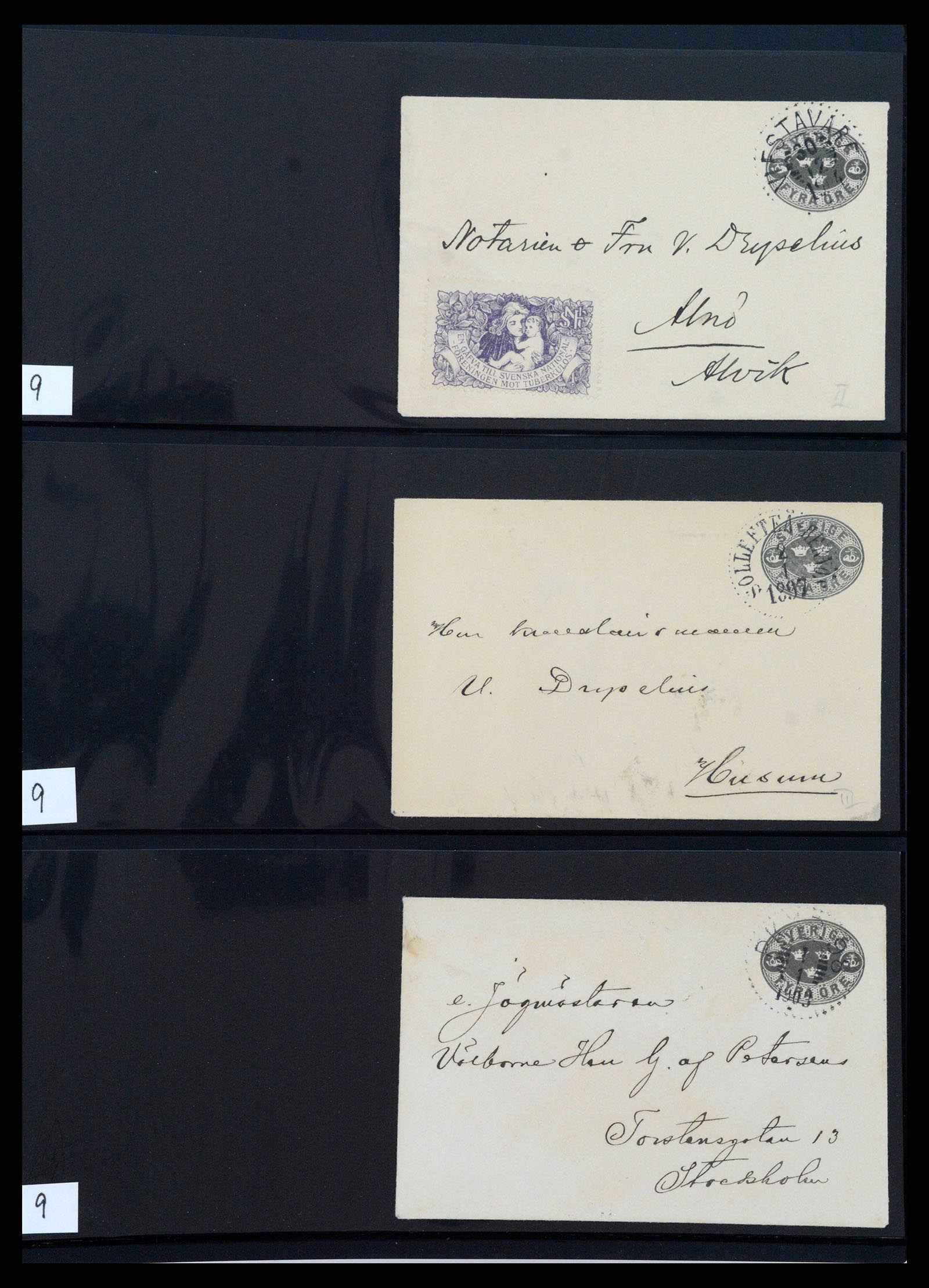37751 0404 - Postzegelverzameling 37751 Zweden postwaardestukken 1873-1976.