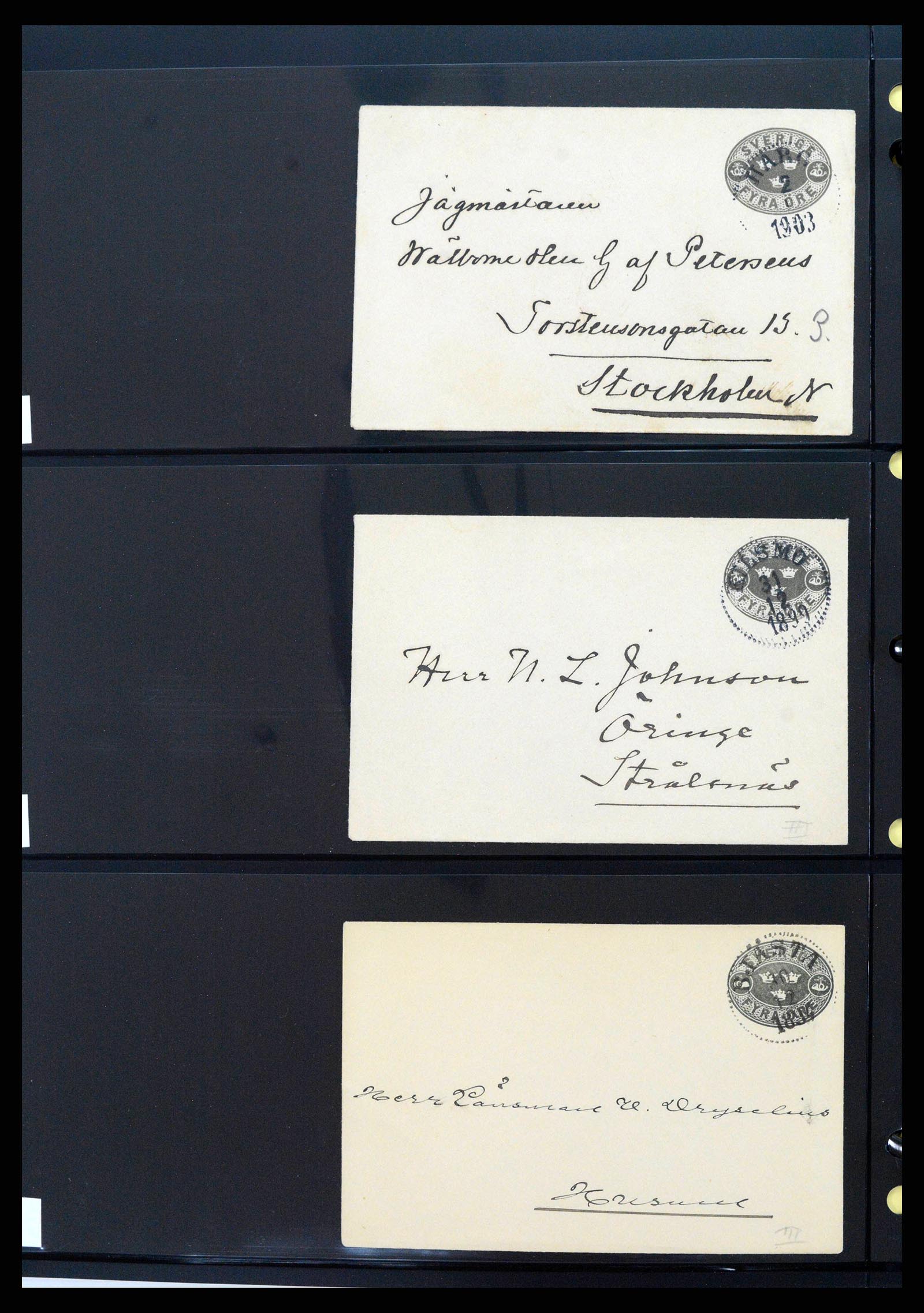37751 0405 - Postzegelverzameling 37751 Zweden postwaardestukken 1873-1976.
