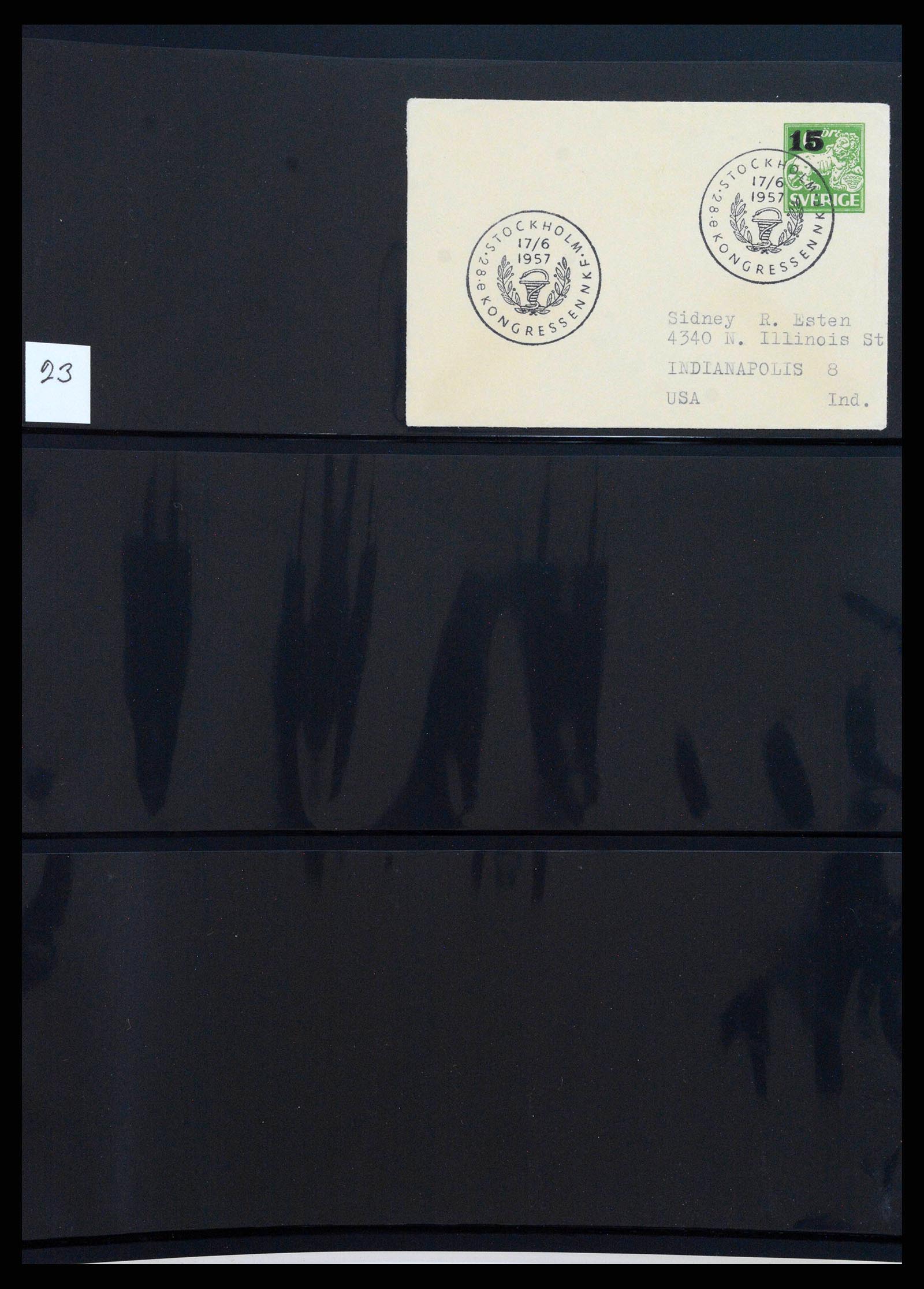 37751 0411 - Postzegelverzameling 37751 Zweden postwaardestukken 1873-1976.