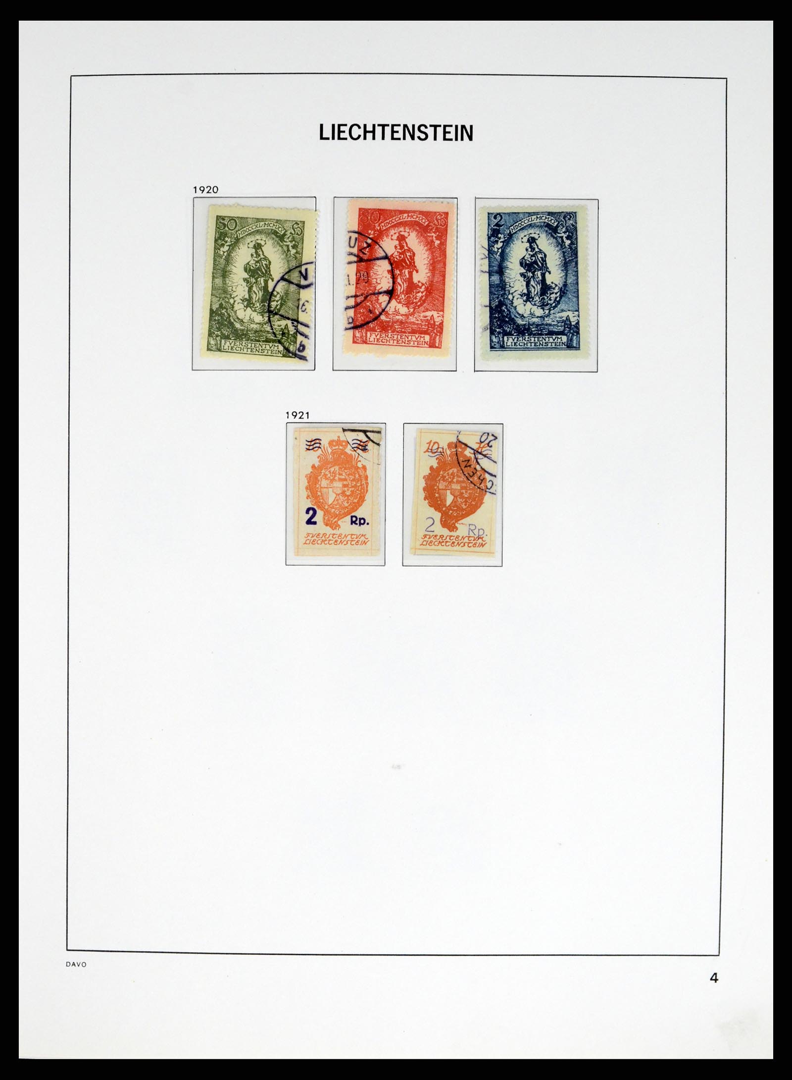 37755 004 - Stamp collection 37755 Liechtenstein complete collection 1912-1968.
