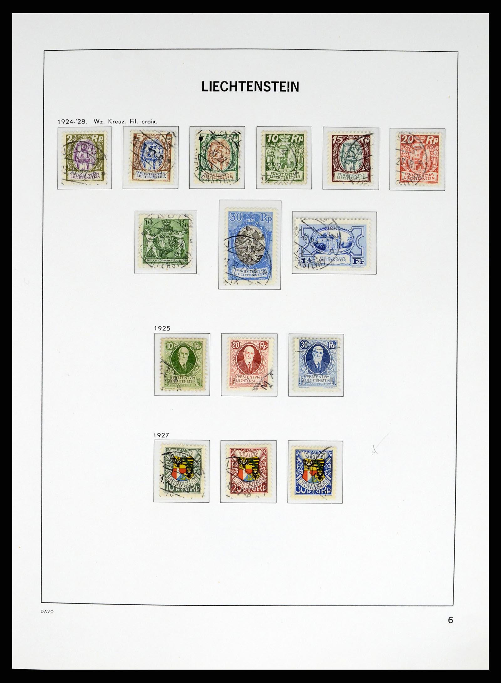 37755 006 - Stamp collection 37755 Liechtenstein complete collection 1912-1968.
