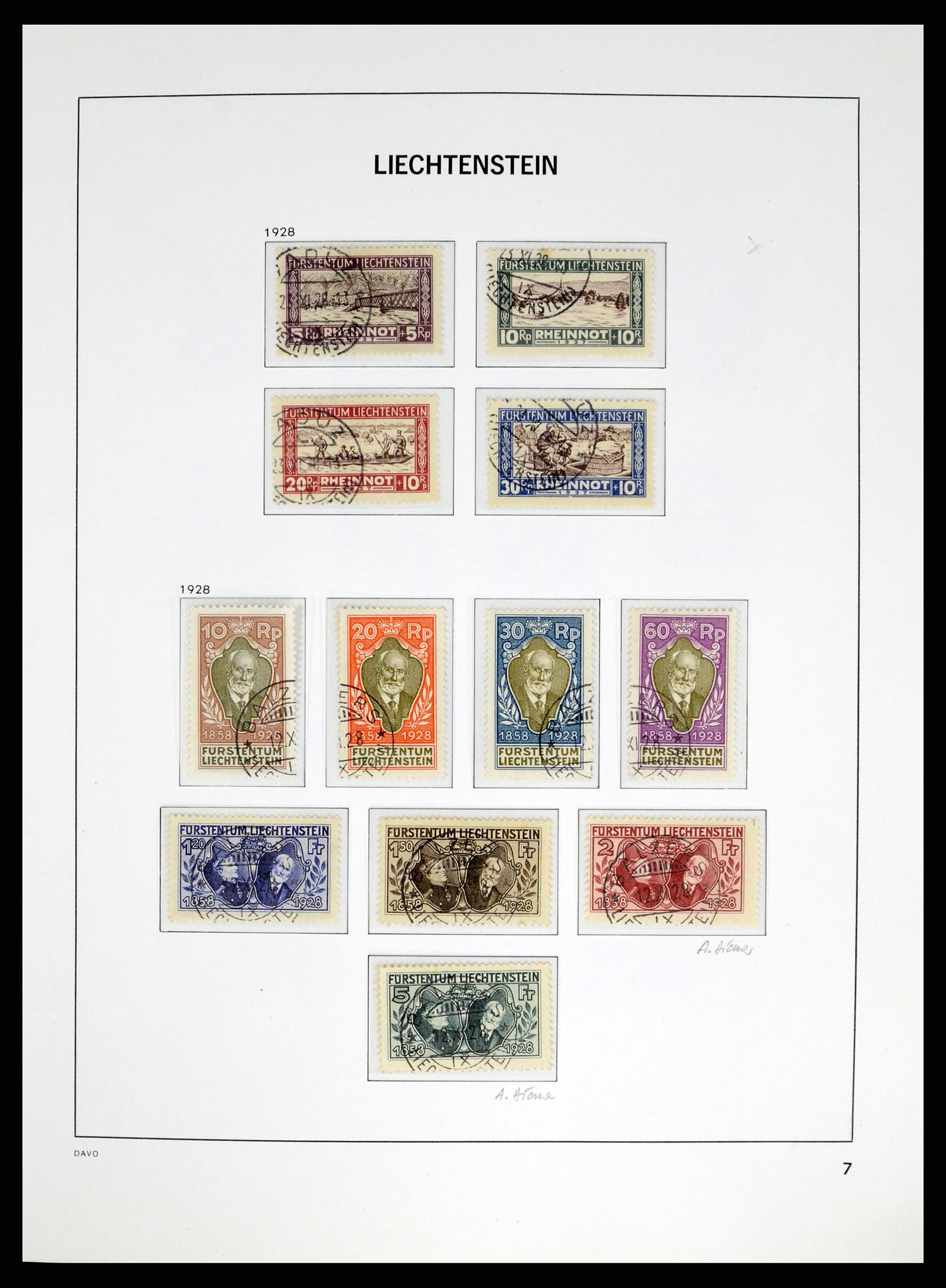 37755 007 - Stamp collection 37755 Liechtenstein complete collection 1912-1968.
