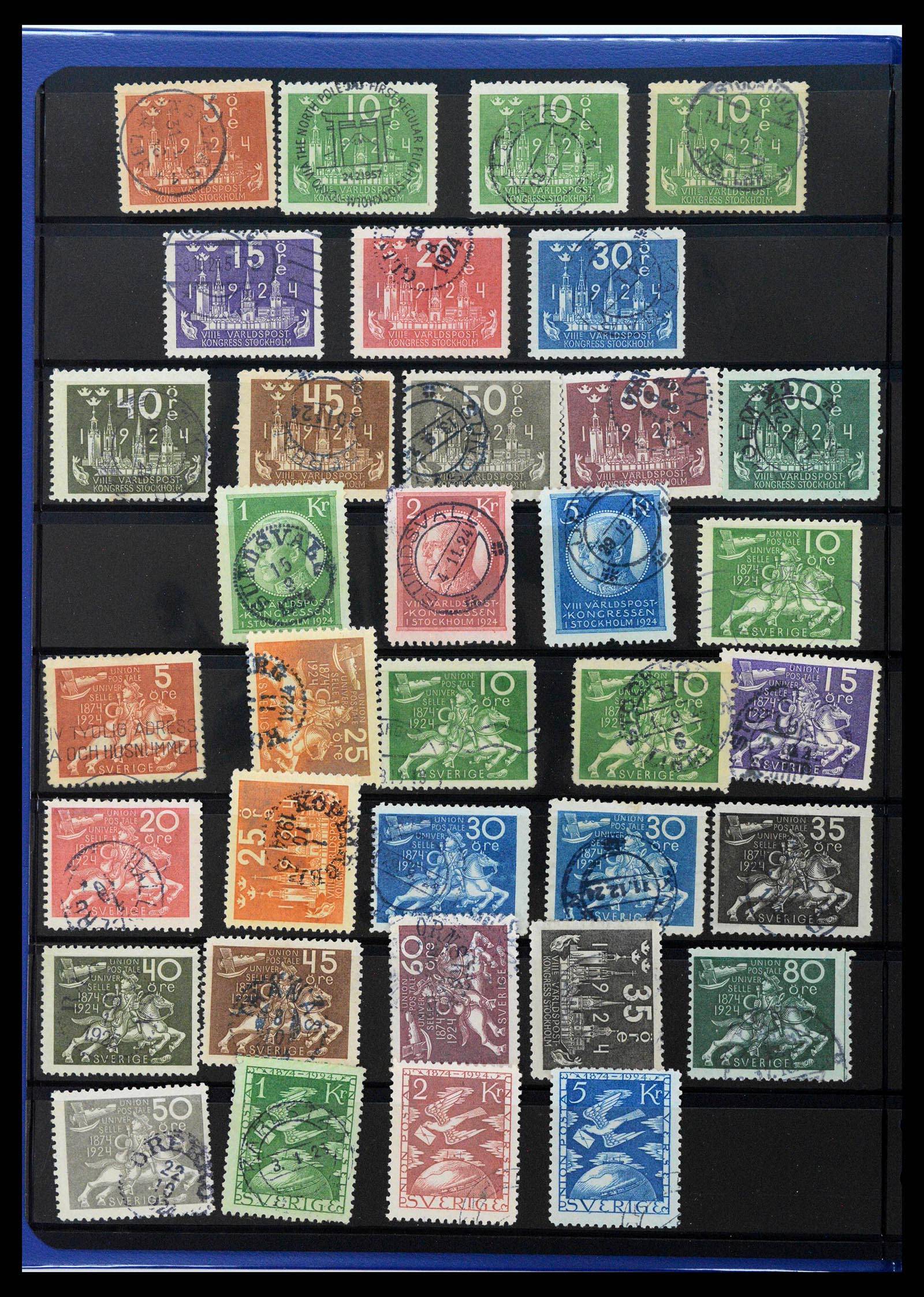 37756 0001 - Postzegelverzameling 37756 Zweden 1858-2002.