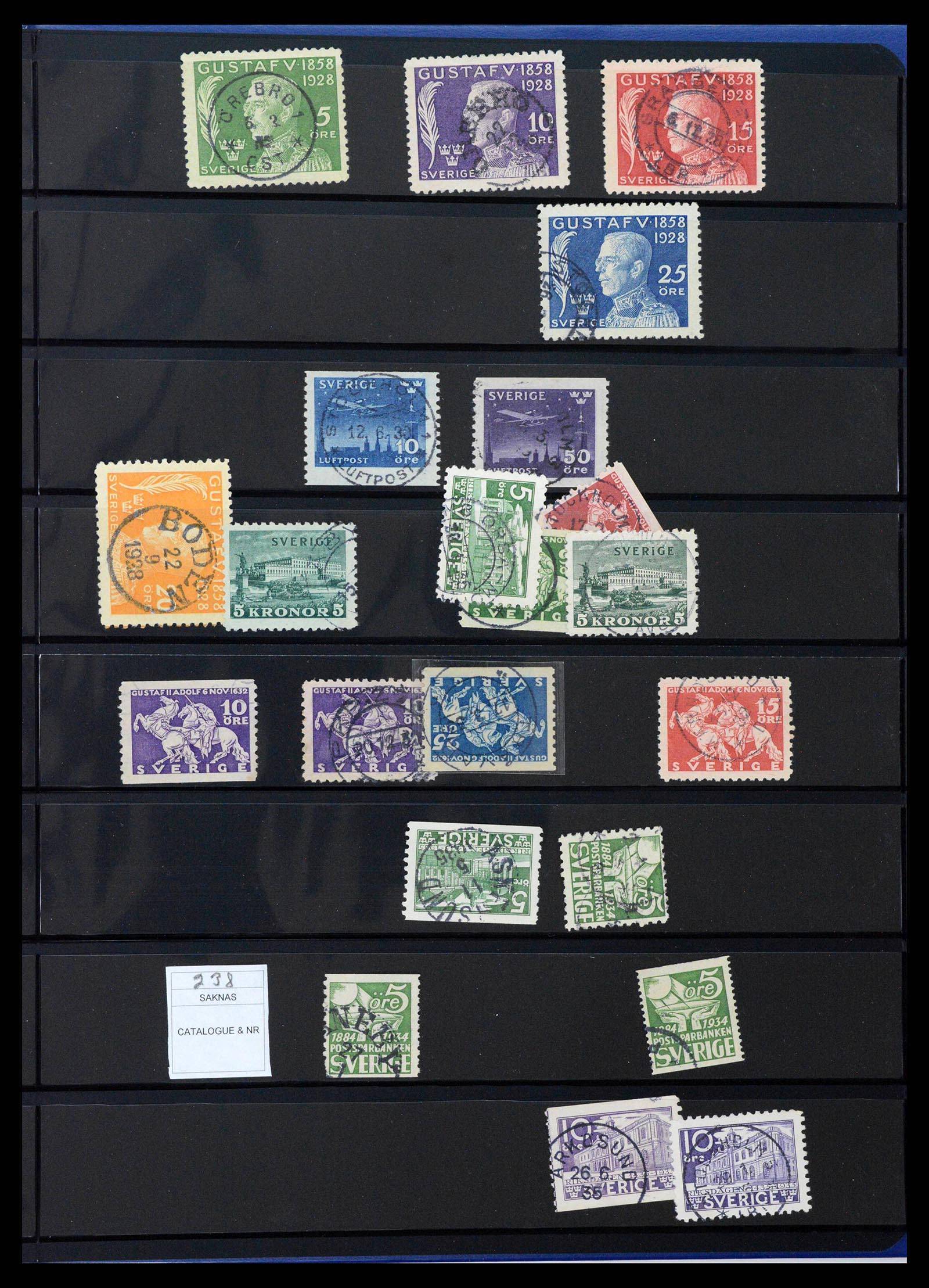 37756 0002 - Postzegelverzameling 37756 Zweden 1858-2002.