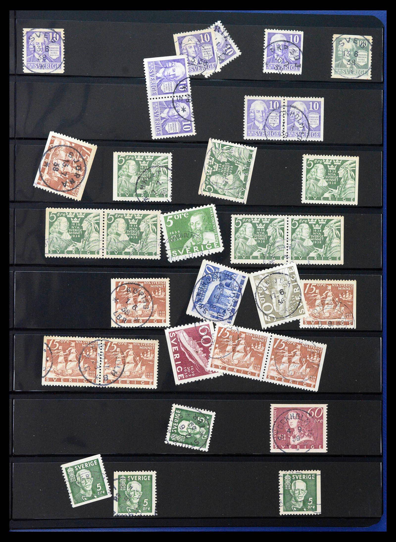 37756 0004 - Postzegelverzameling 37756 Zweden 1858-2002.