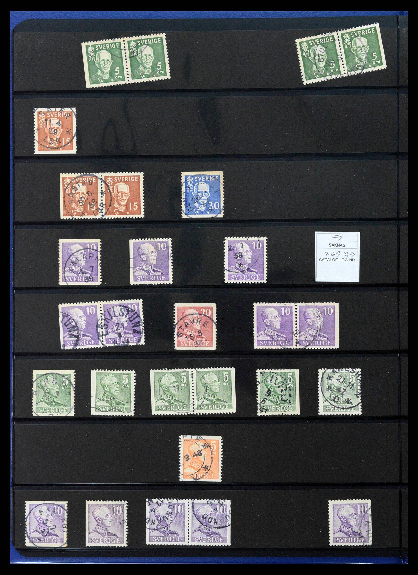 37756 0005 - Postzegelverzameling 37756 Zweden 1858-2002.