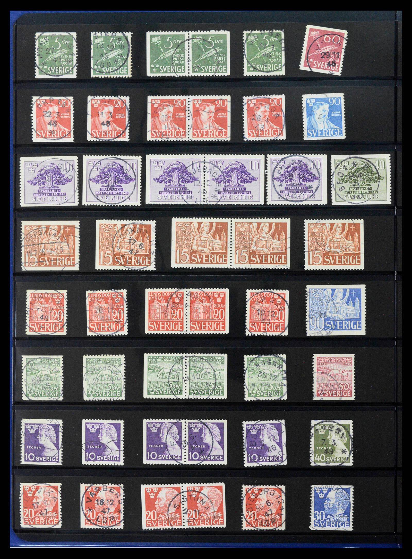 37756 0011 - Postzegelverzameling 37756 Zweden 1858-2002.