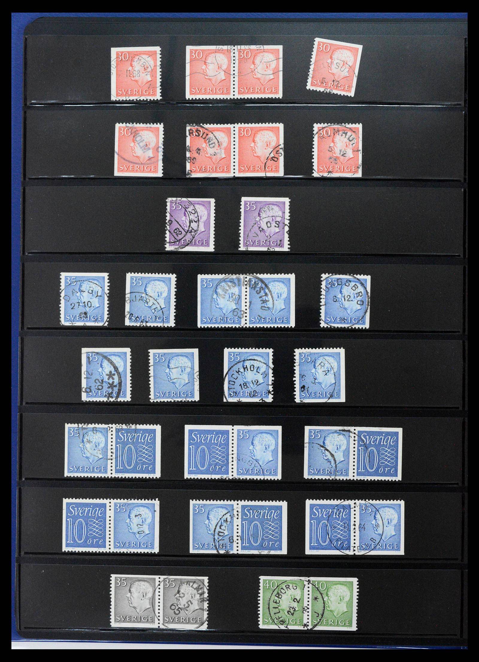 37756 0015 - Postzegelverzameling 37756 Zweden 1858-2002.