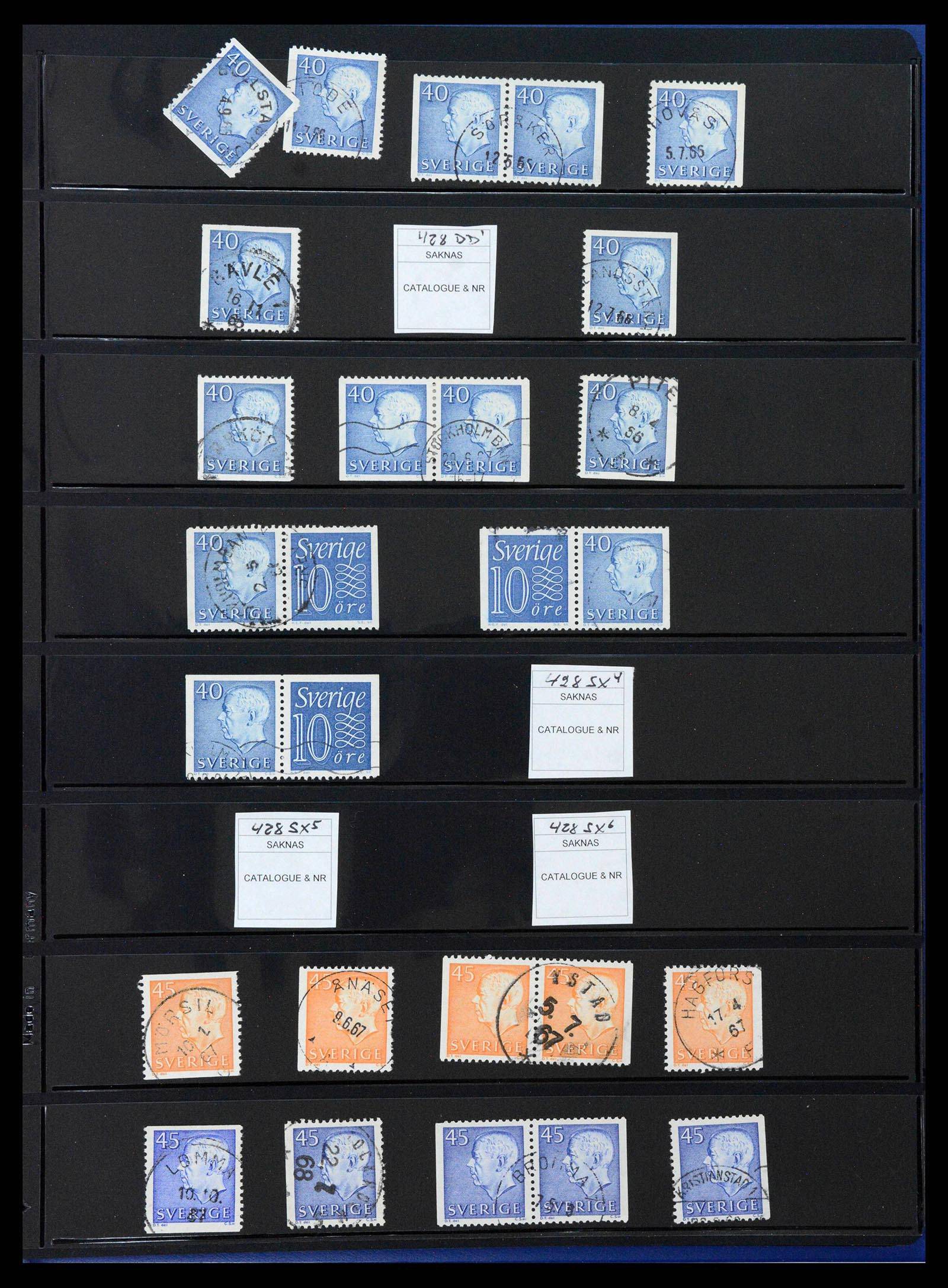 37756 0016 - Postzegelverzameling 37756 Zweden 1858-2002.