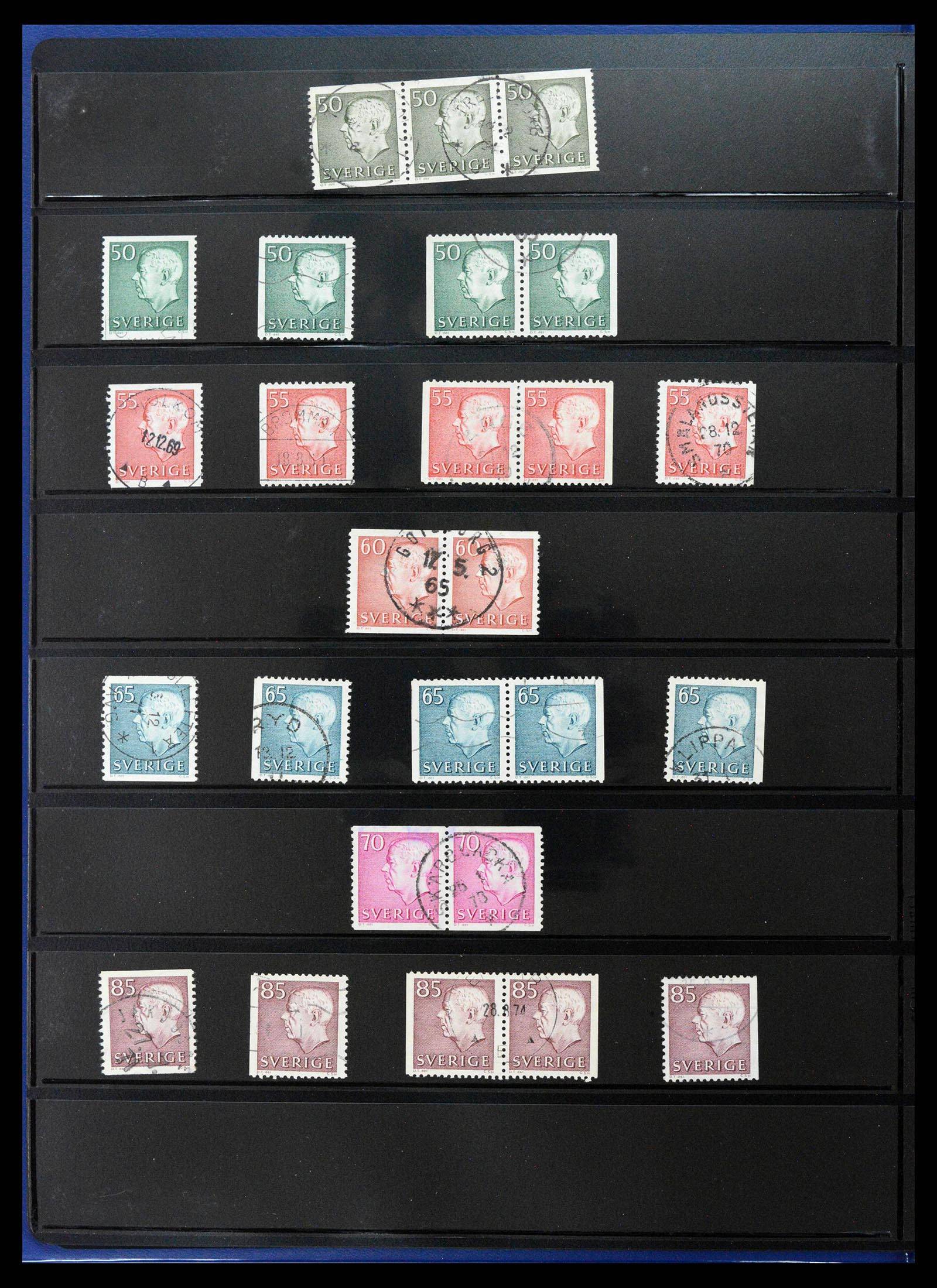 37756 0017 - Postzegelverzameling 37756 Zweden 1858-2002.