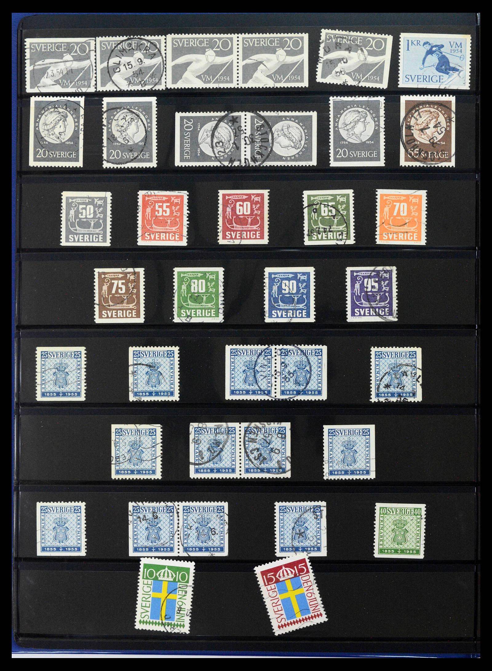 37756 0019 - Postzegelverzameling 37756 Zweden 1858-2002.