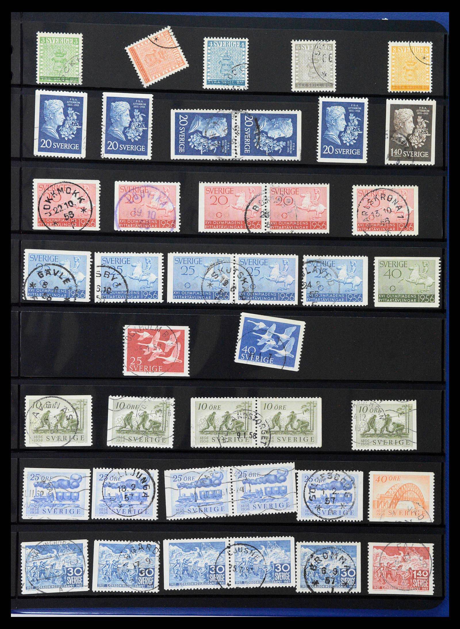 37756 0020 - Postzegelverzameling 37756 Zweden 1858-2002.