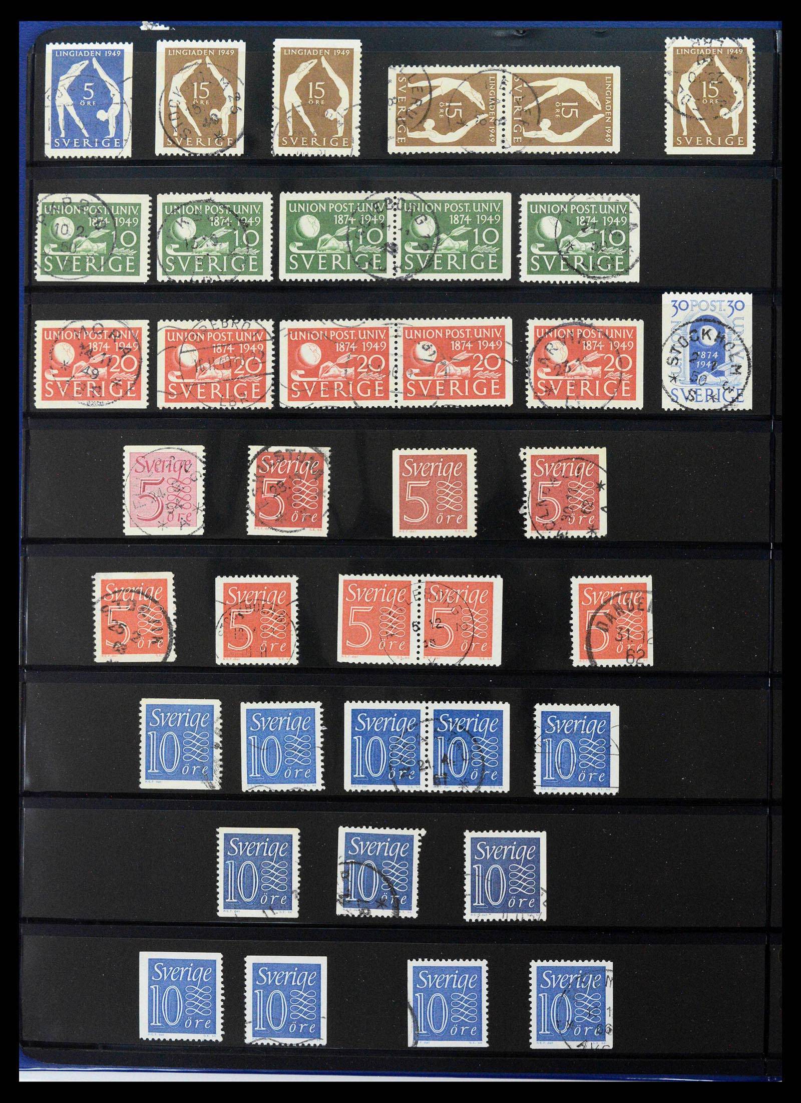 37756 0023 - Postzegelverzameling 37756 Zweden 1858-2002.