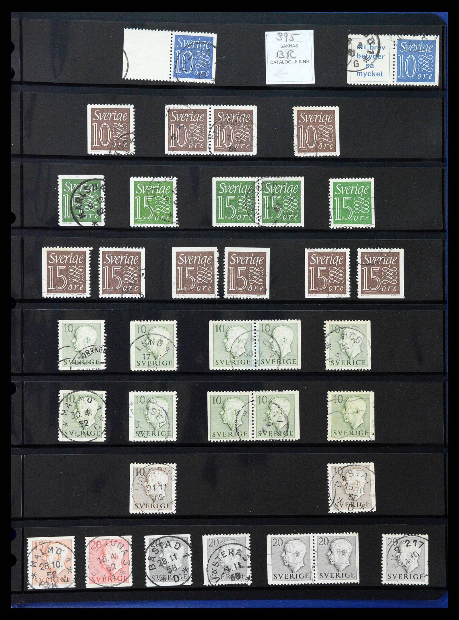 37756 0024 - Postzegelverzameling 37756 Zweden 1858-2002.