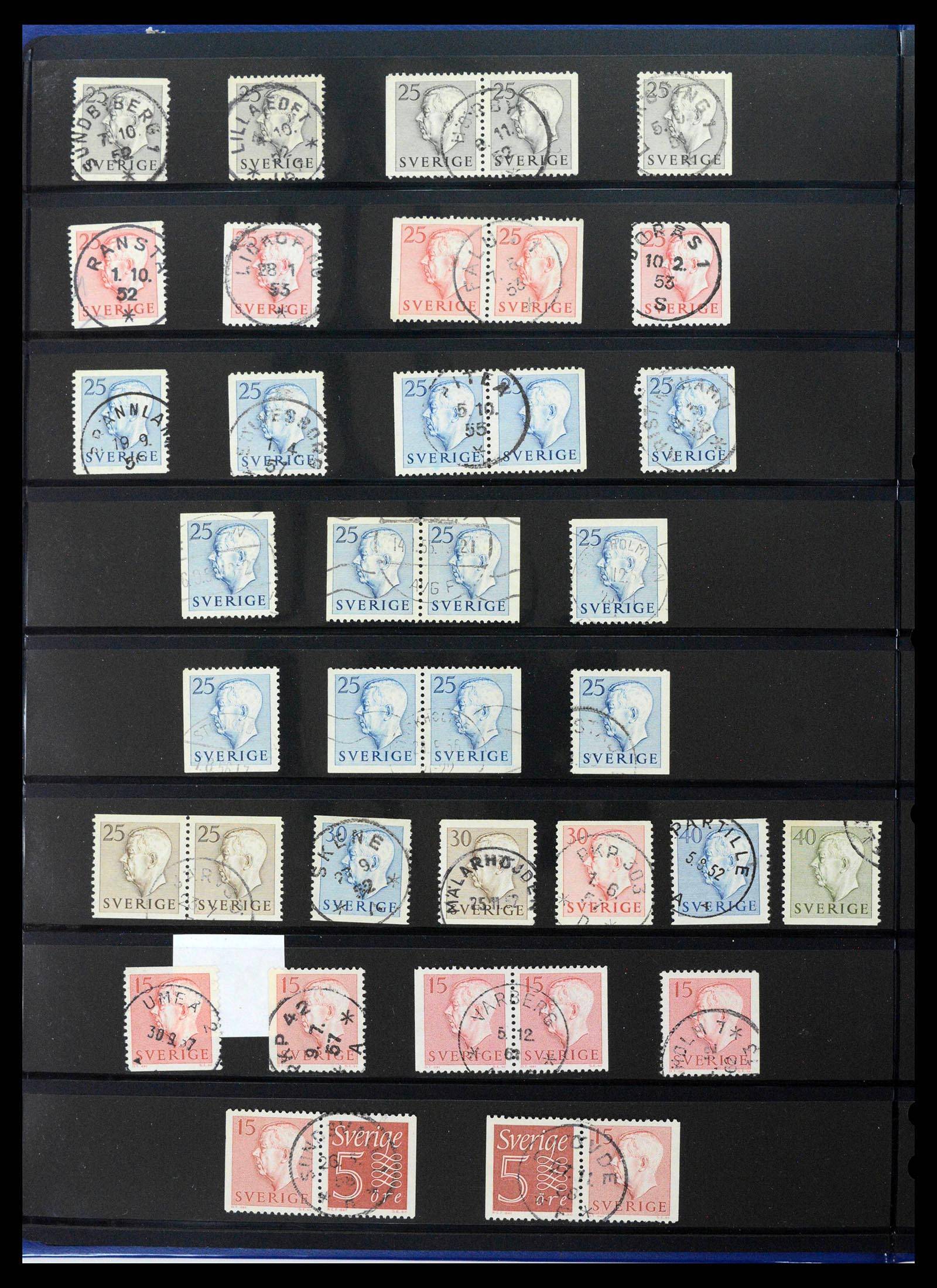 37756 0025 - Postzegelverzameling 37756 Zweden 1858-2002.
