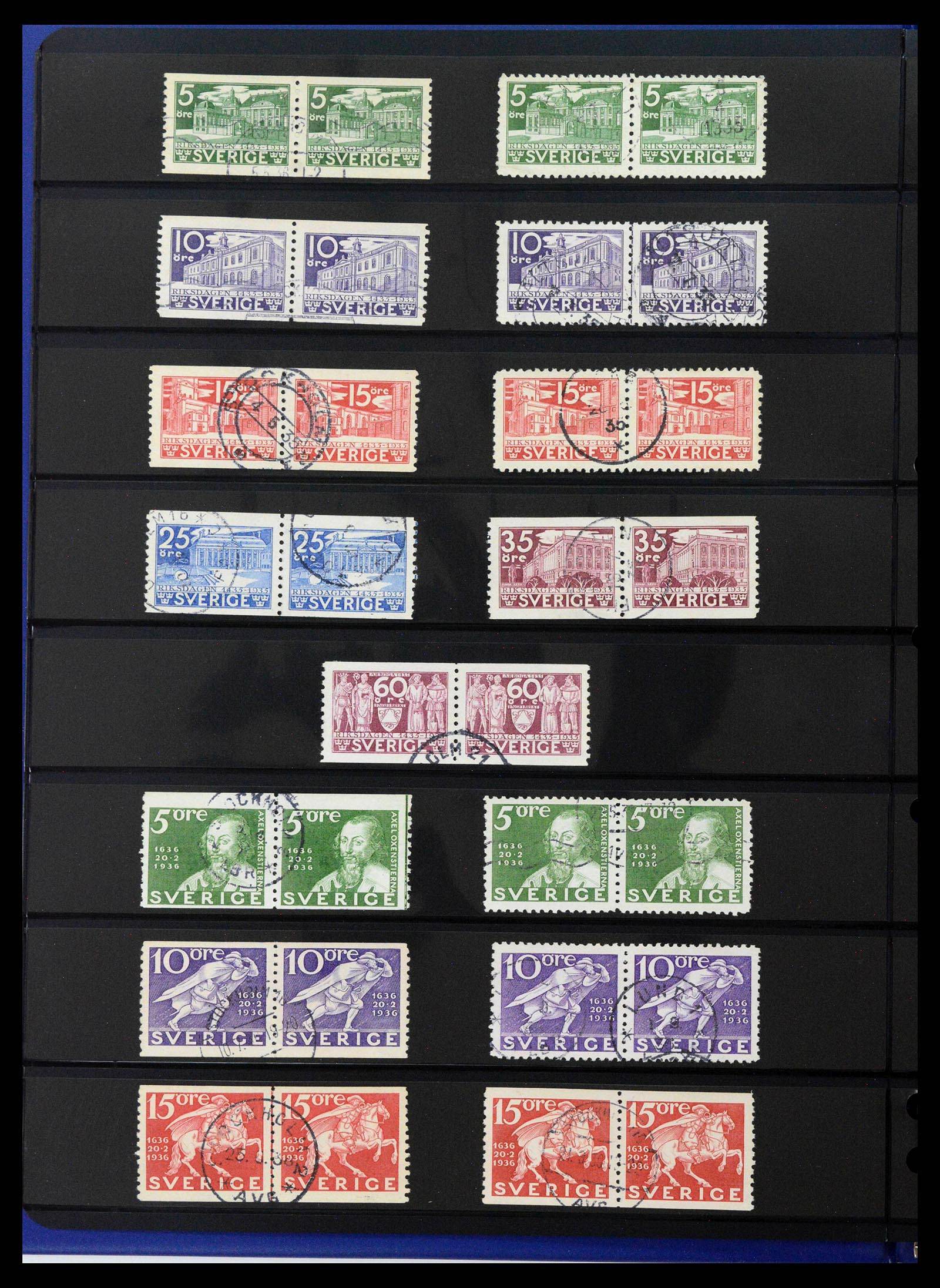 37756 0037 - Postzegelverzameling 37756 Zweden 1858-2002.