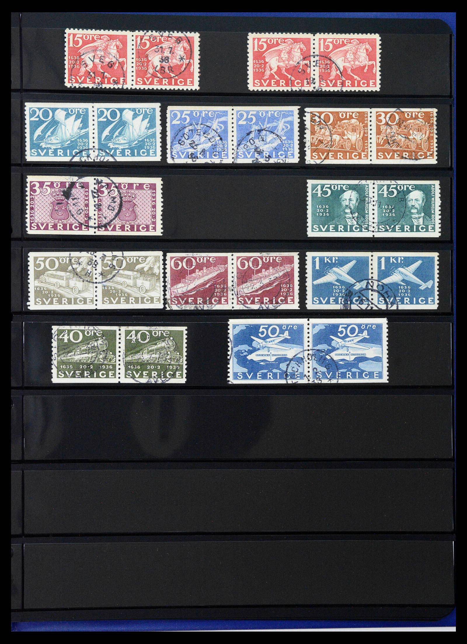 37756 0038 - Stamp collection 37756 Sweden 1858-2002.