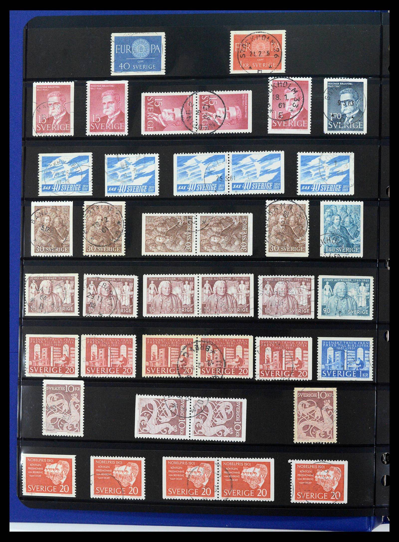 37756 0040 - Postzegelverzameling 37756 Zweden 1858-2002.