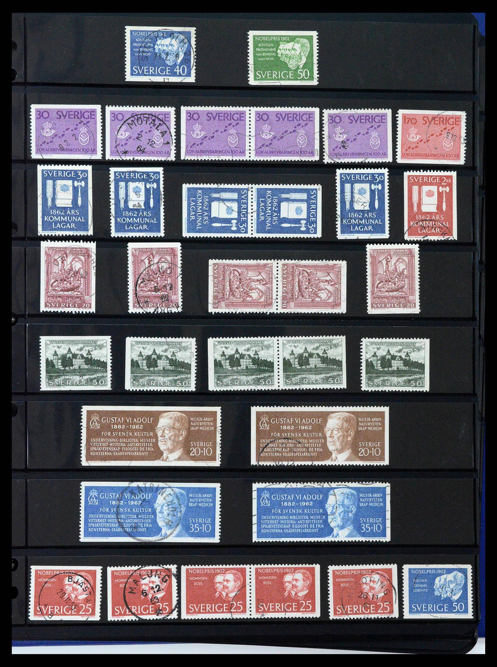 37756 0041 - Postzegelverzameling 37756 Zweden 1858-2002.