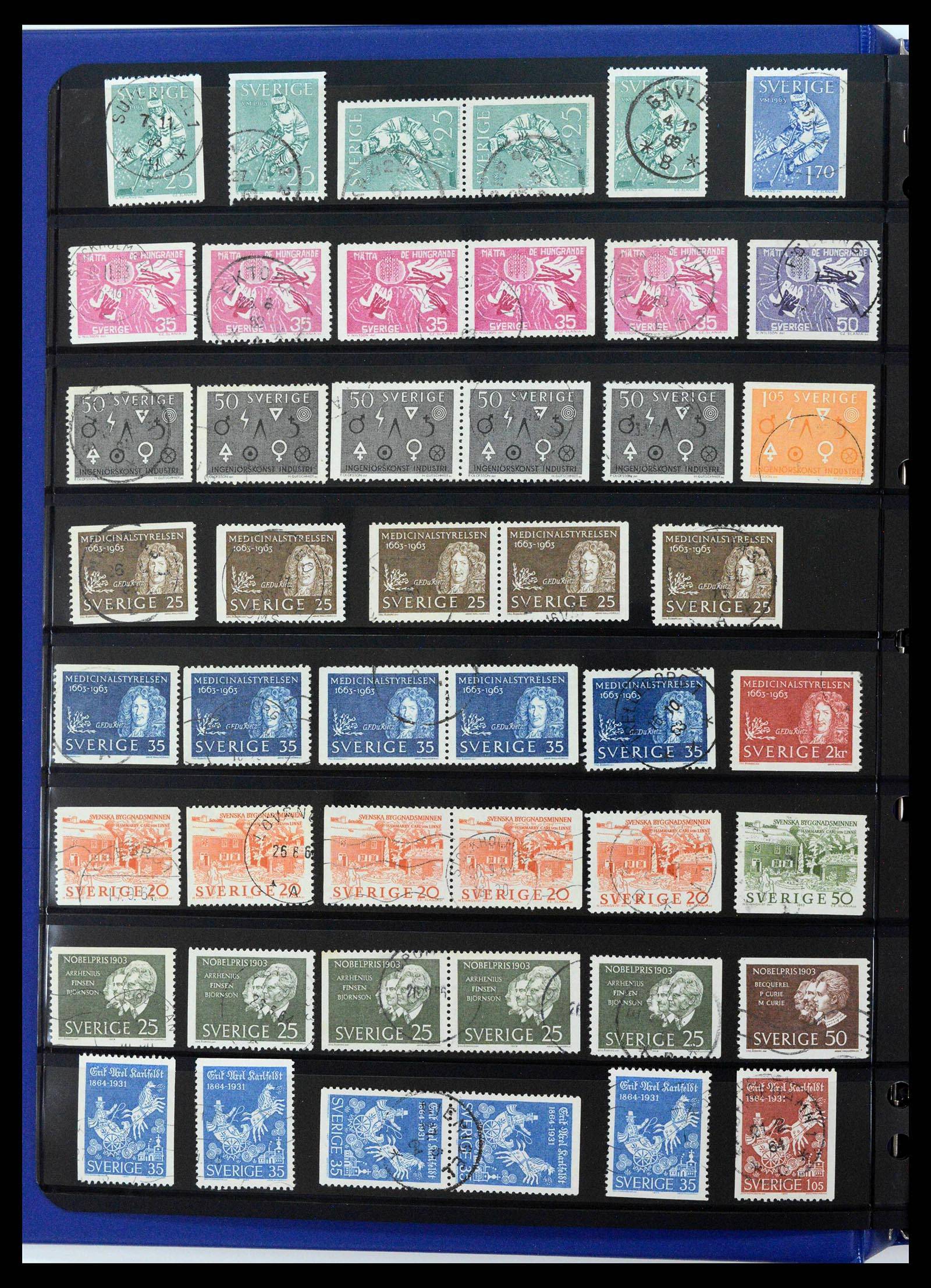 37756 0042 - Postzegelverzameling 37756 Zweden 1858-2002.