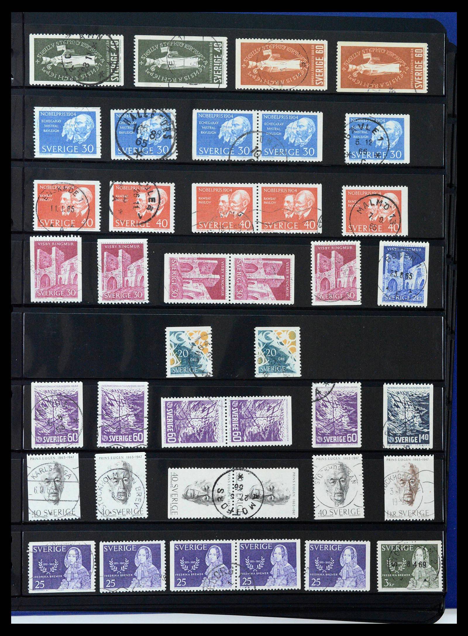 37756 0043 - Stamp collection 37756 Sweden 1858-2002.