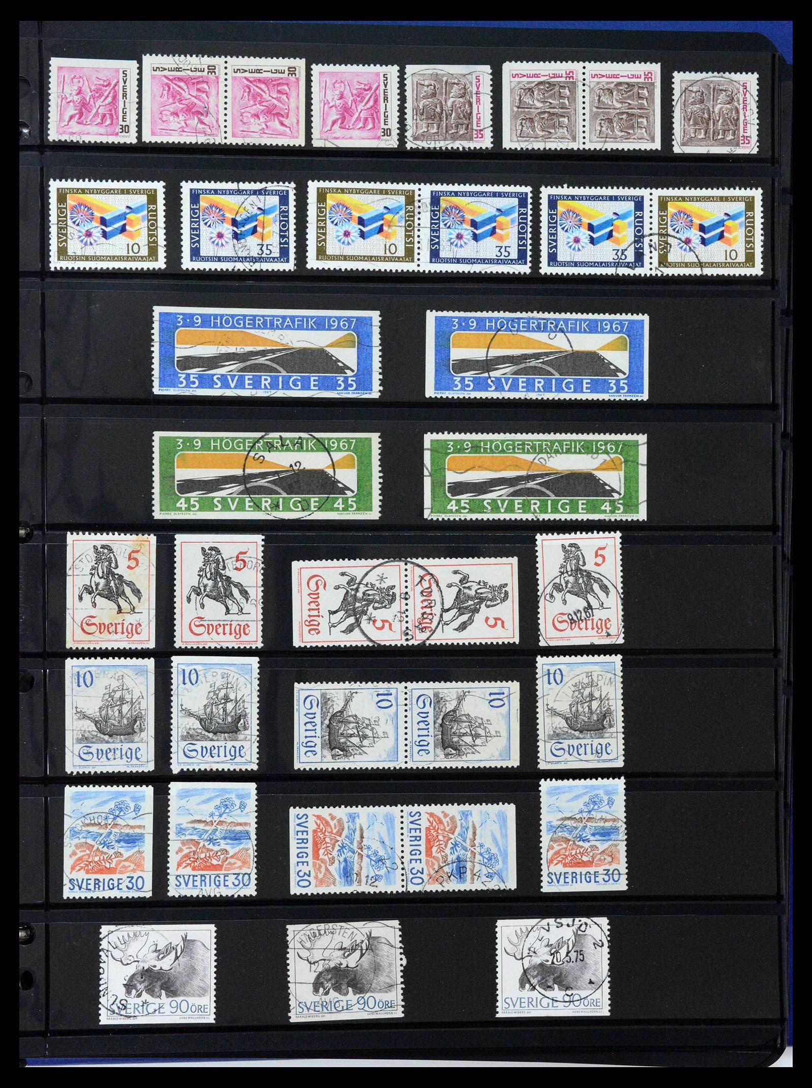 37756 0047 - Postzegelverzameling 37756 Zweden 1858-2002.