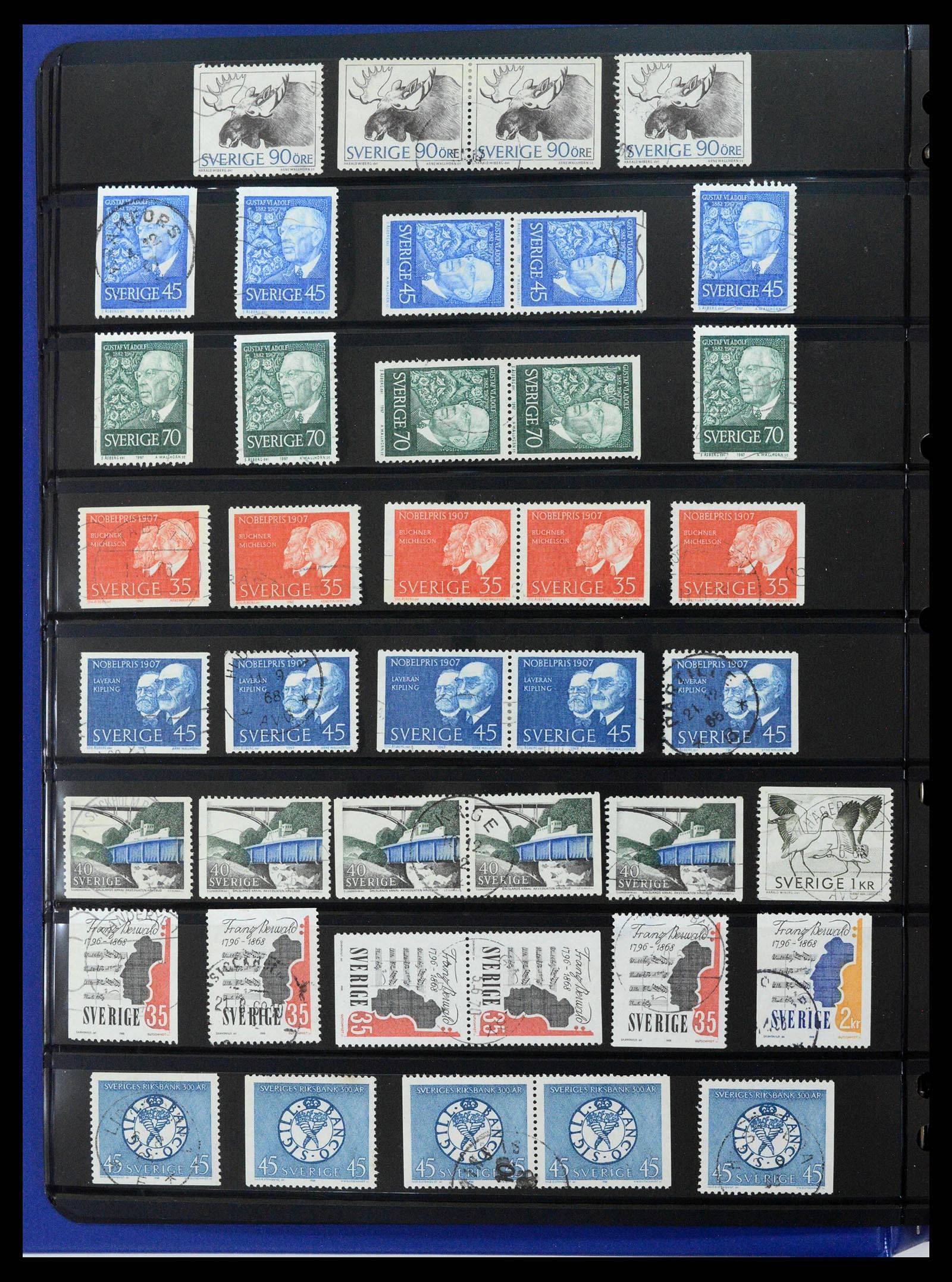 37756 0048 - Postzegelverzameling 37756 Zweden 1858-2002.