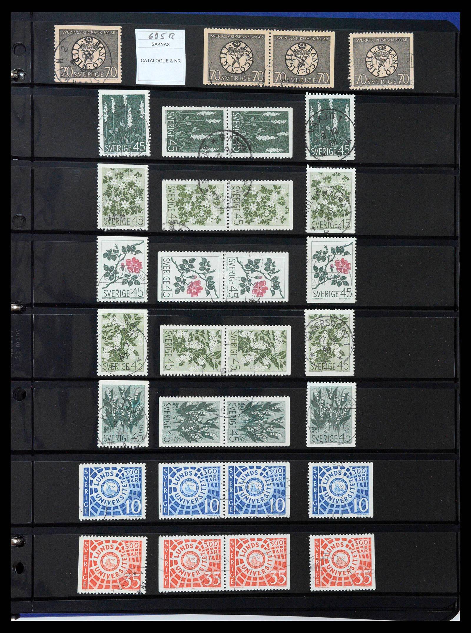 37756 0049 - Postzegelverzameling 37756 Zweden 1858-2002.