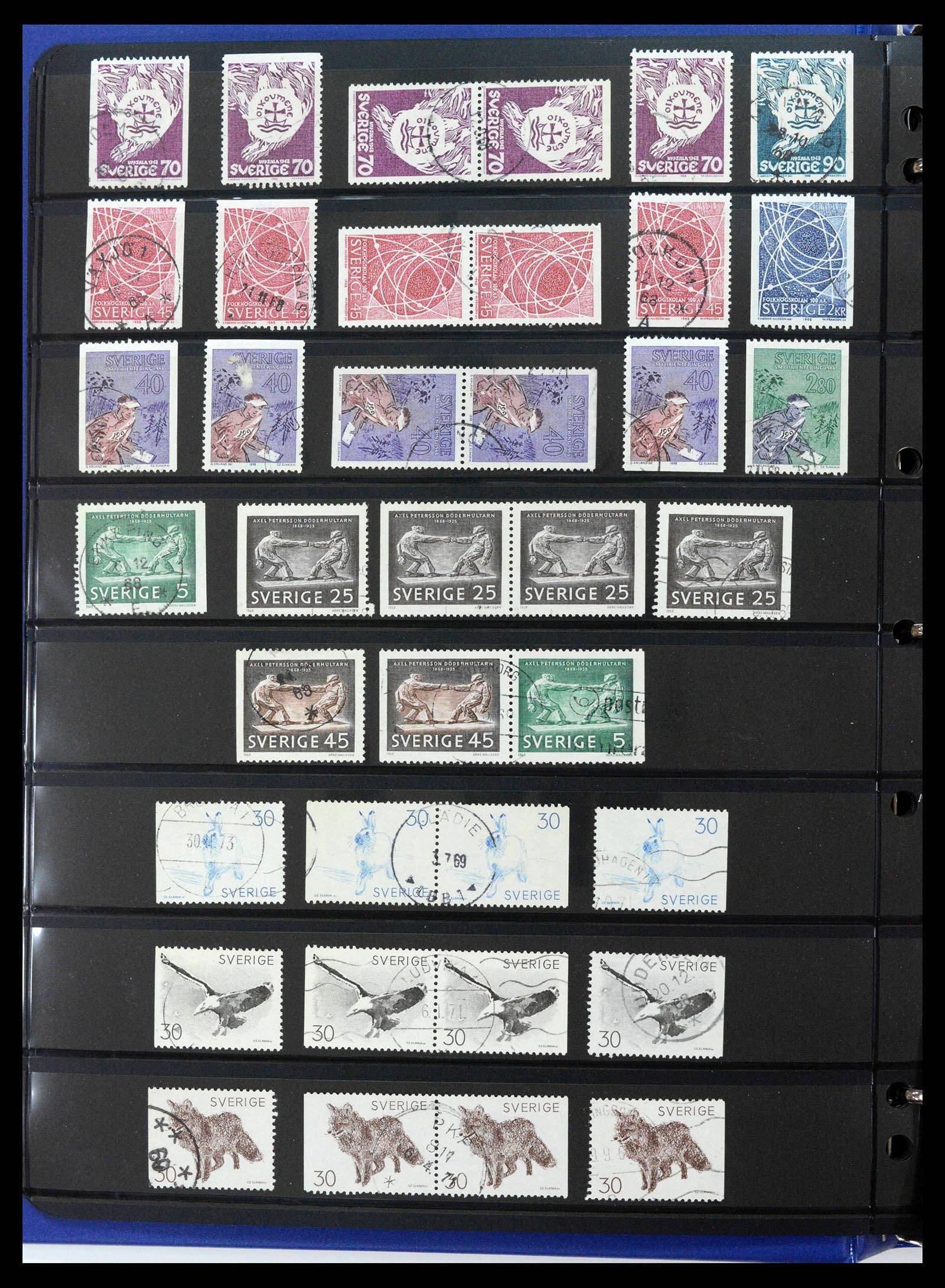 37756 0050 - Postzegelverzameling 37756 Zweden 1858-2002.