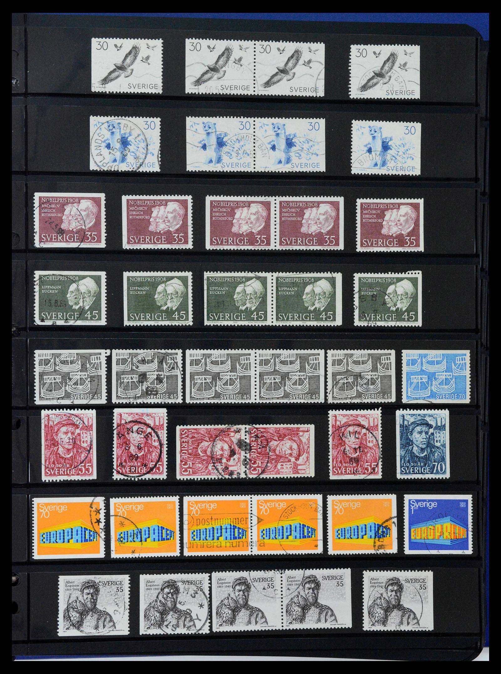 37756 0051 - Postzegelverzameling 37756 Zweden 1858-2002.