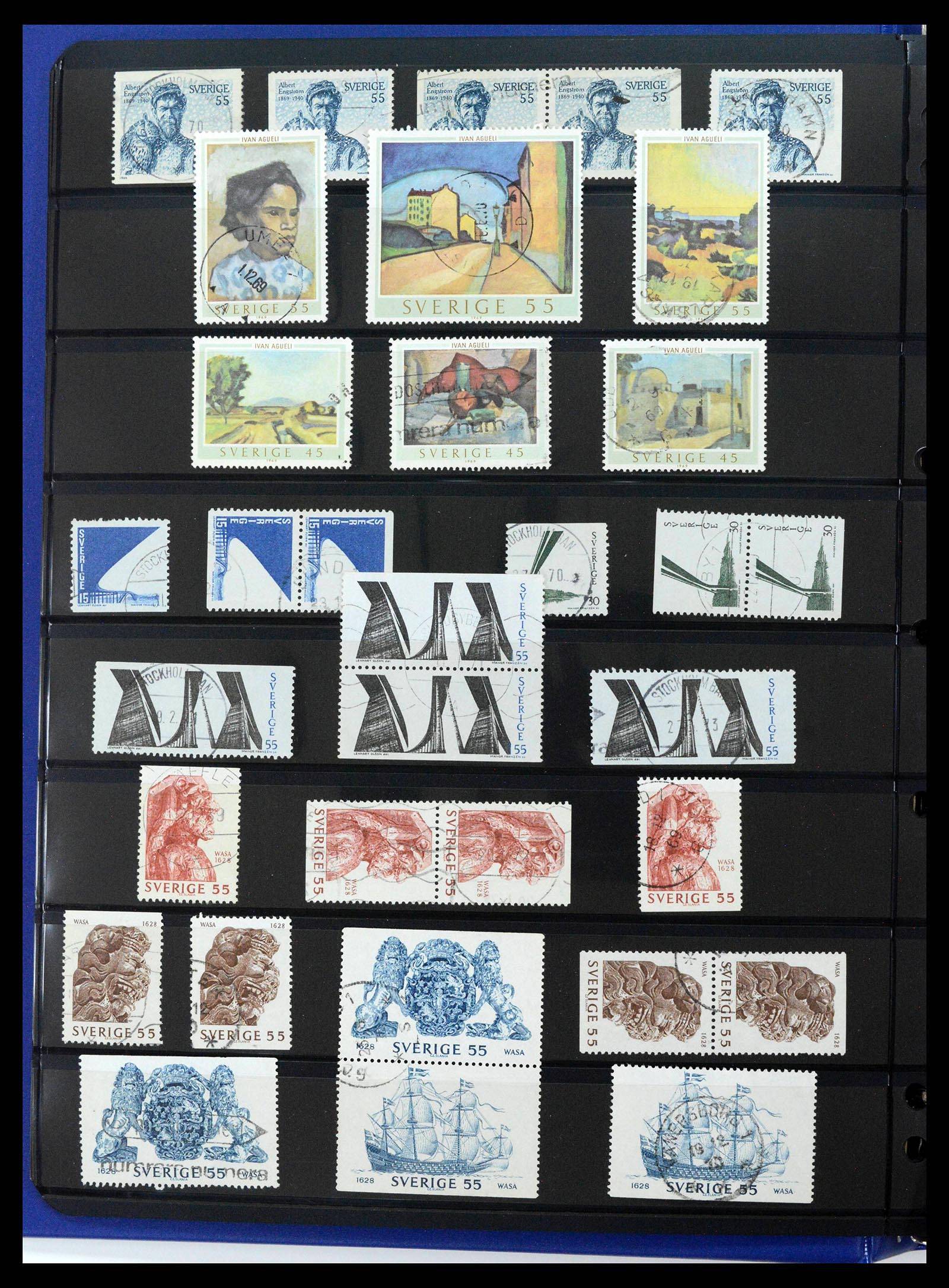37756 0052 - Postzegelverzameling 37756 Zweden 1858-2002.