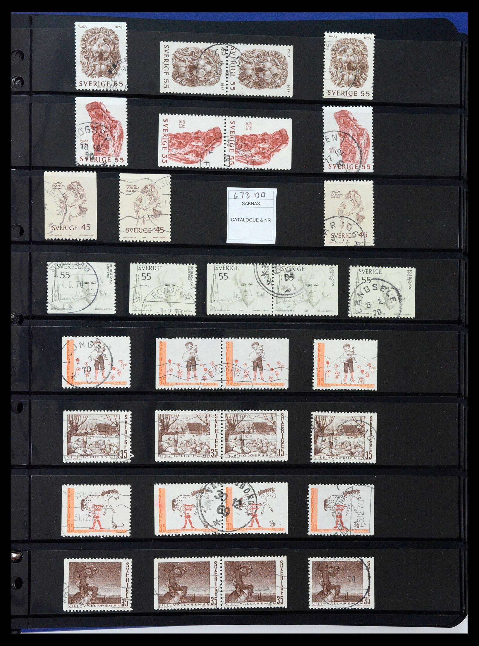 37756 0053 - Postzegelverzameling 37756 Zweden 1858-2002.