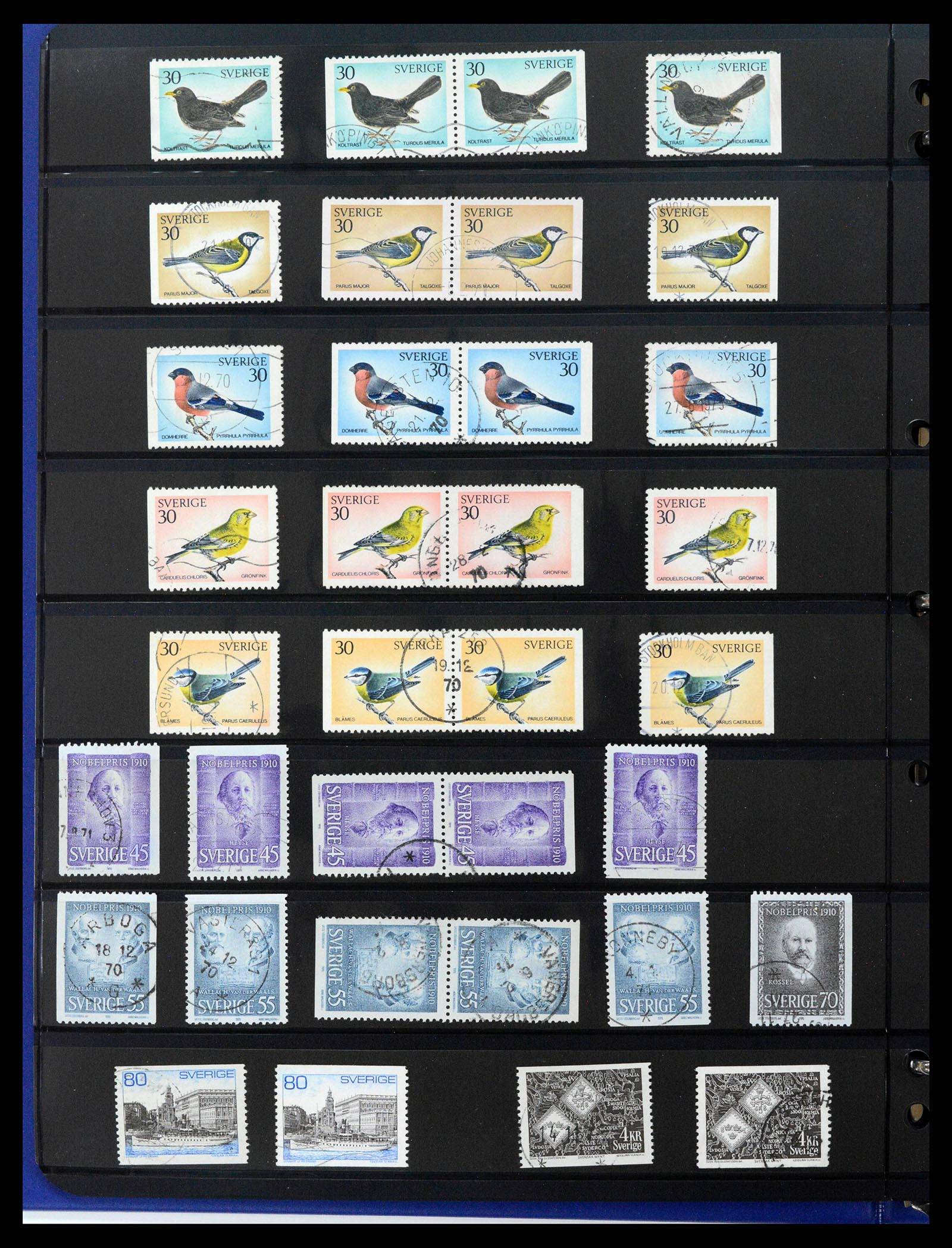 37756 0056 - Postzegelverzameling 37756 Zweden 1858-2002.