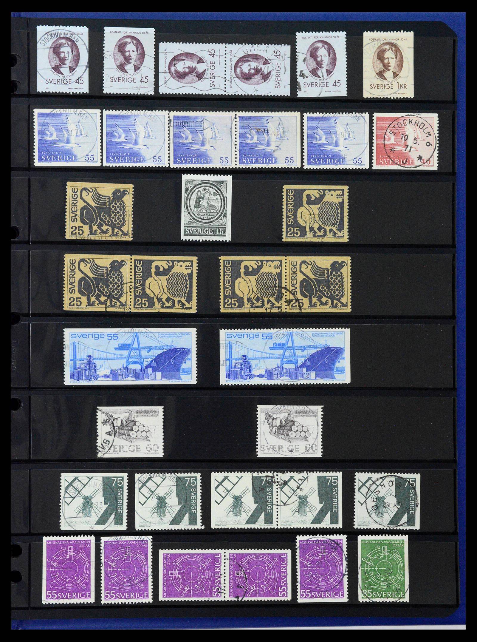37756 0057 - Postzegelverzameling 37756 Zweden 1858-2002.