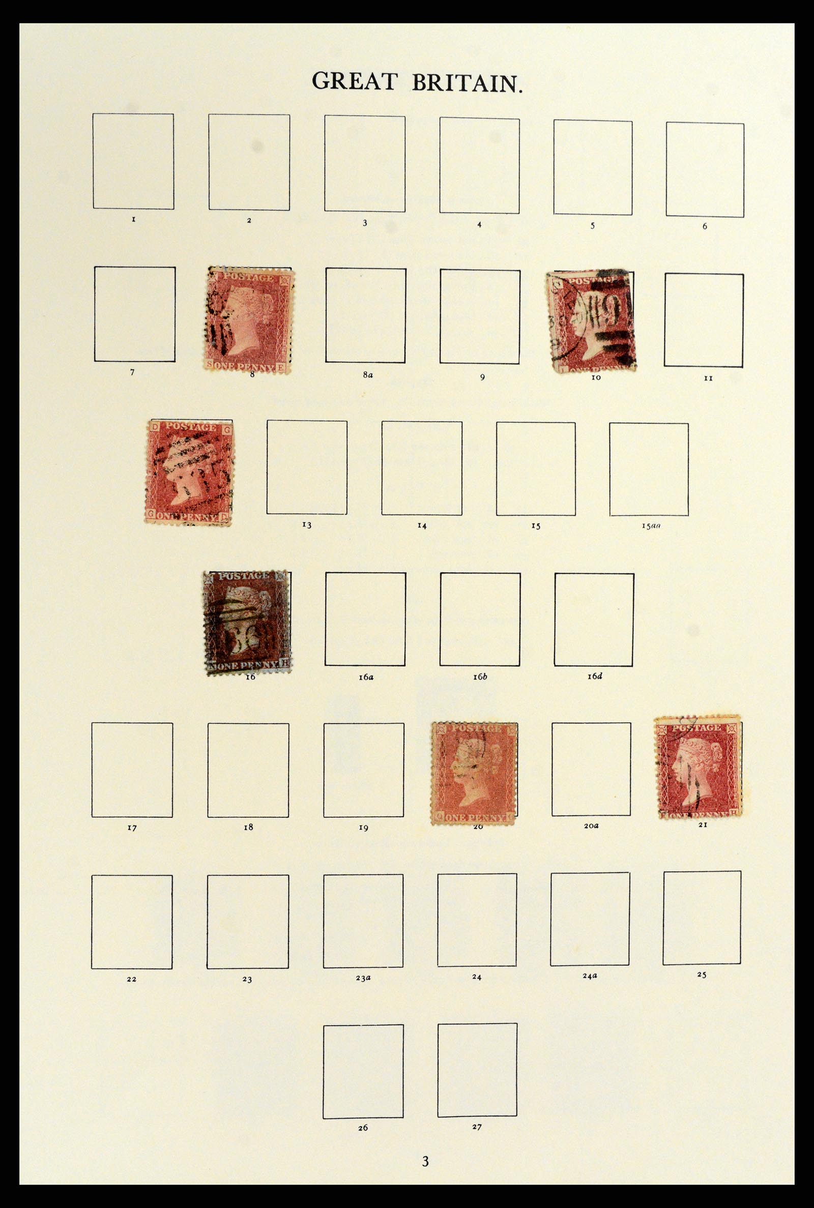 37759 001 - Postzegelverzameling 37759 Engeland en koloniën in Europa 1858-2005.