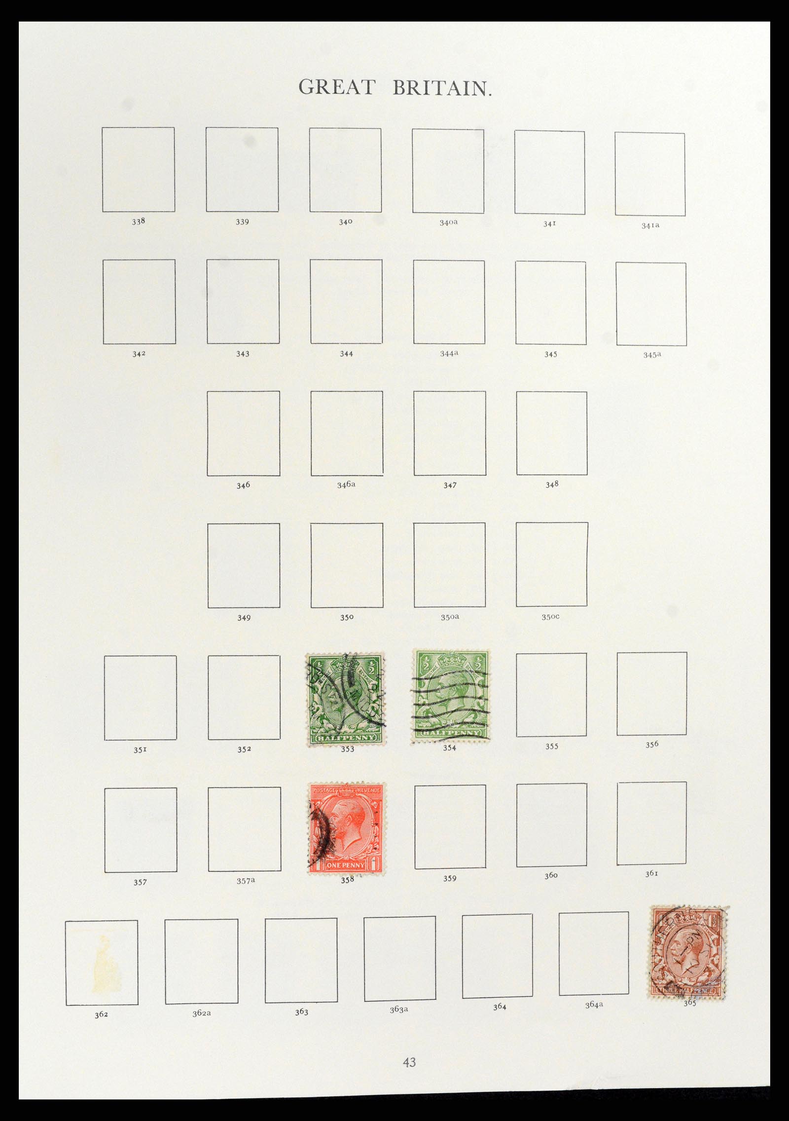 37759 018 - Postzegelverzameling 37759 Engeland en koloniën in Europa 1858-2005.