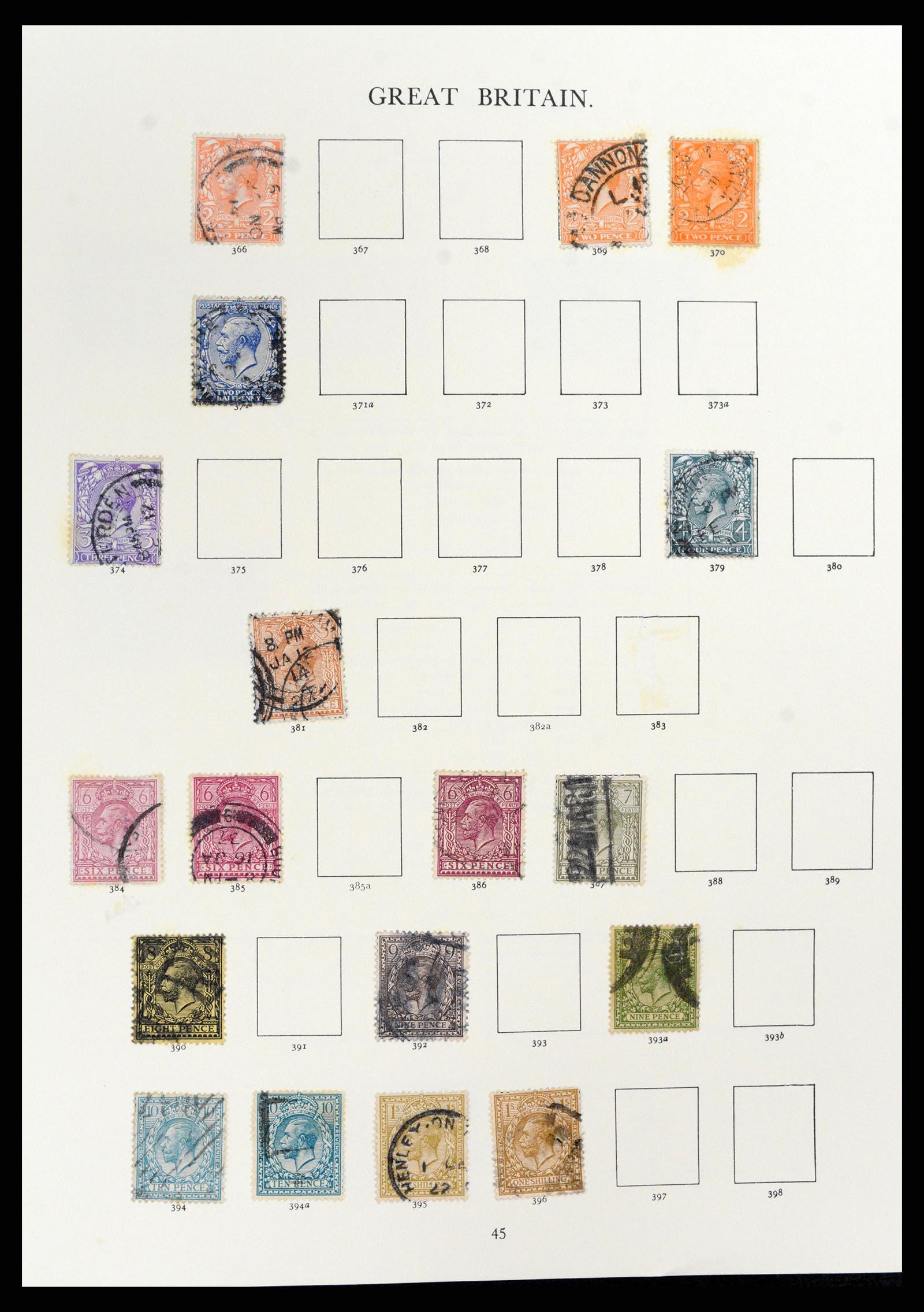 37759 019 - Postzegelverzameling 37759 Engeland en koloniën in Europa 1858-2005.