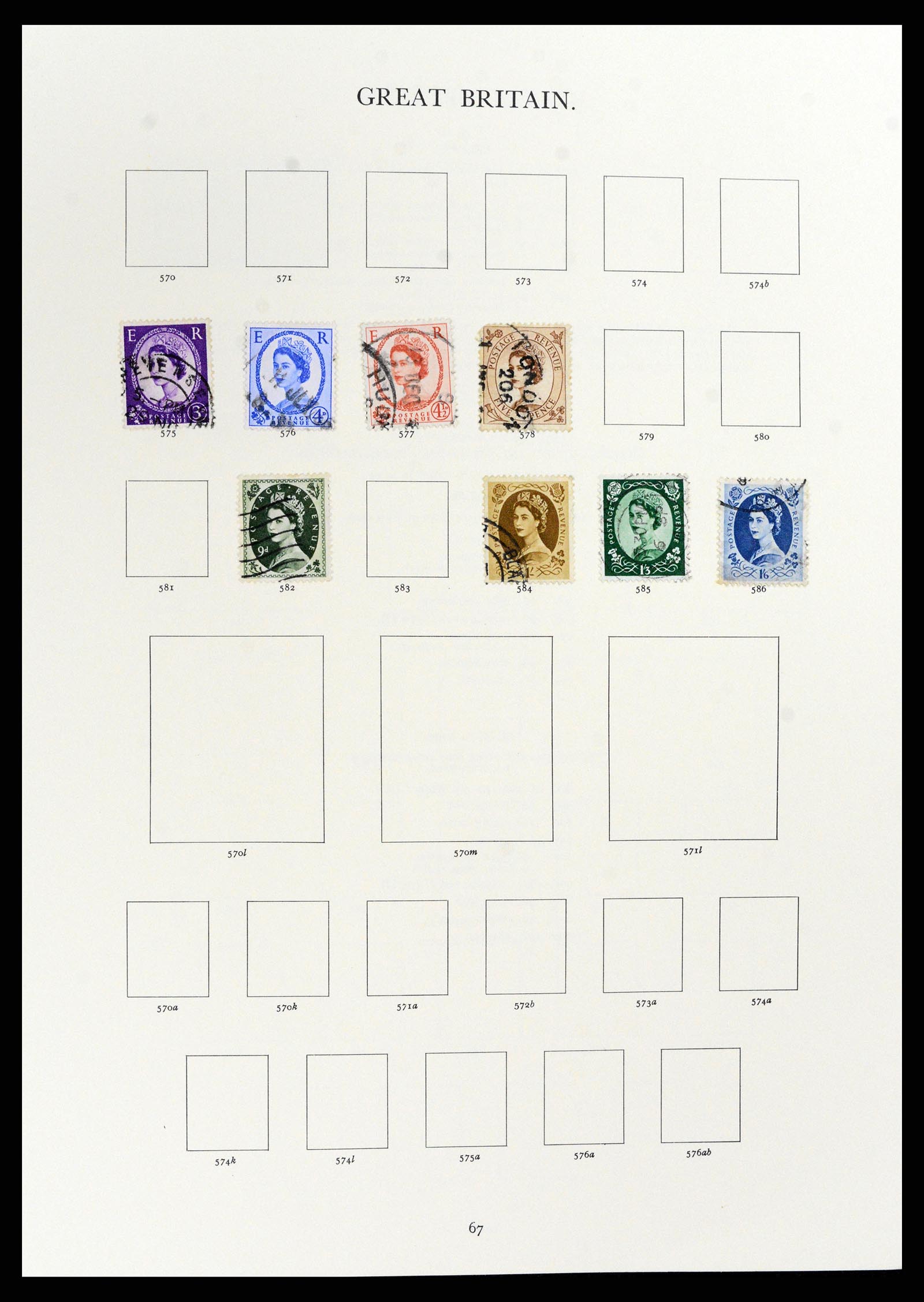 37759 030 - Postzegelverzameling 37759 Engeland en koloniën in Europa 1858-2005.