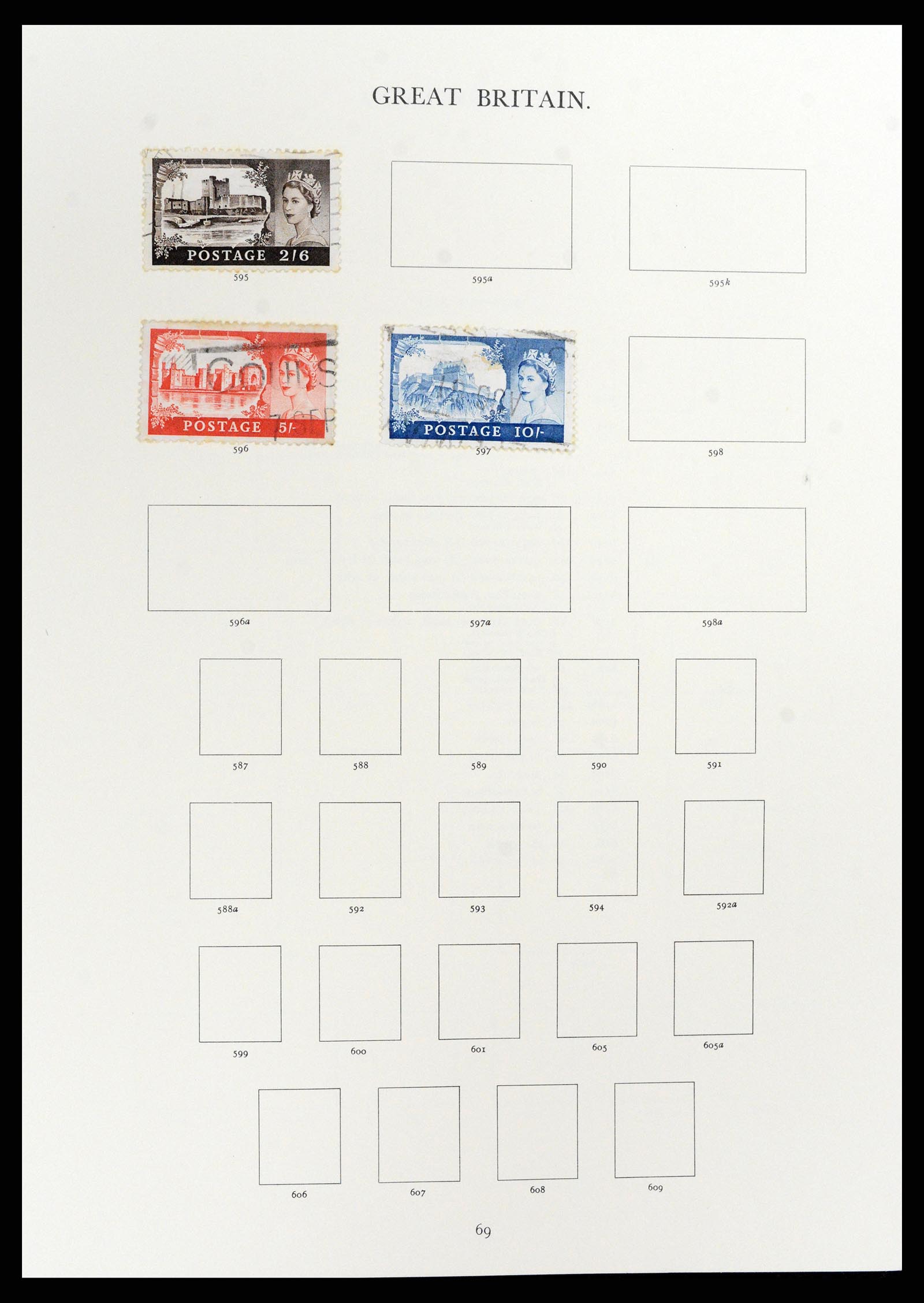 37759 031 - Postzegelverzameling 37759 Engeland en koloniën in Europa 1858-2005.