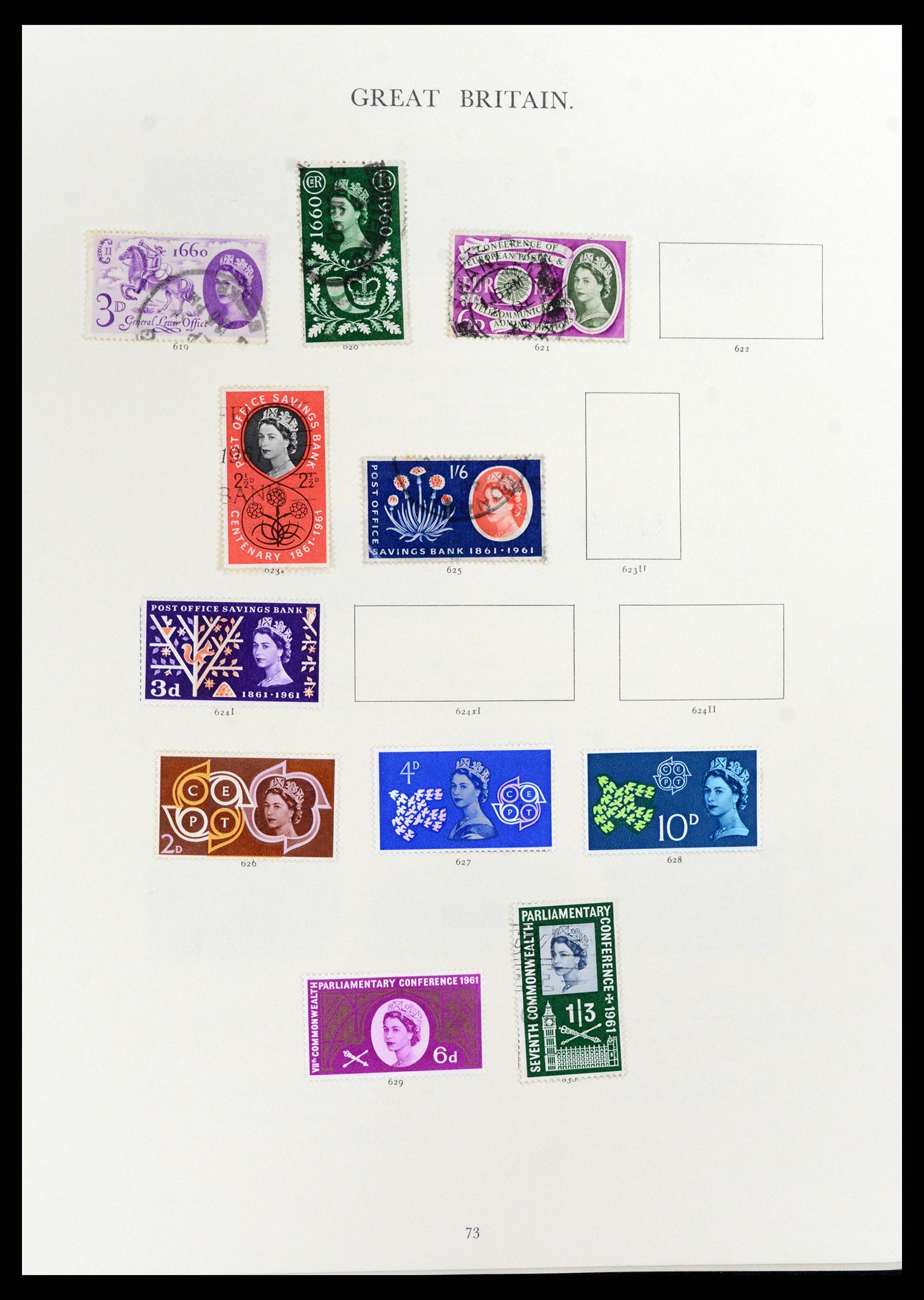 37759 032 - Postzegelverzameling 37759 Engeland en koloniën in Europa 1858-2005.