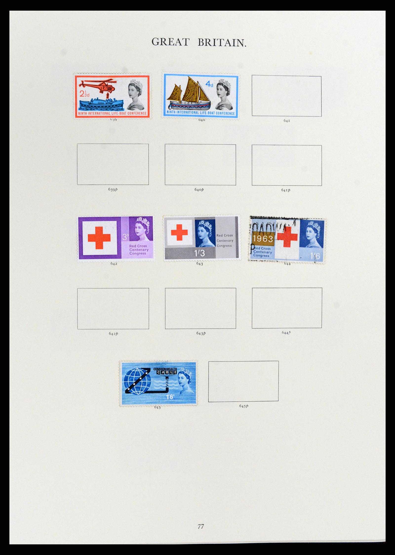 37759 034 - Postzegelverzameling 37759 Engeland en koloniën in Europa 1858-2005.