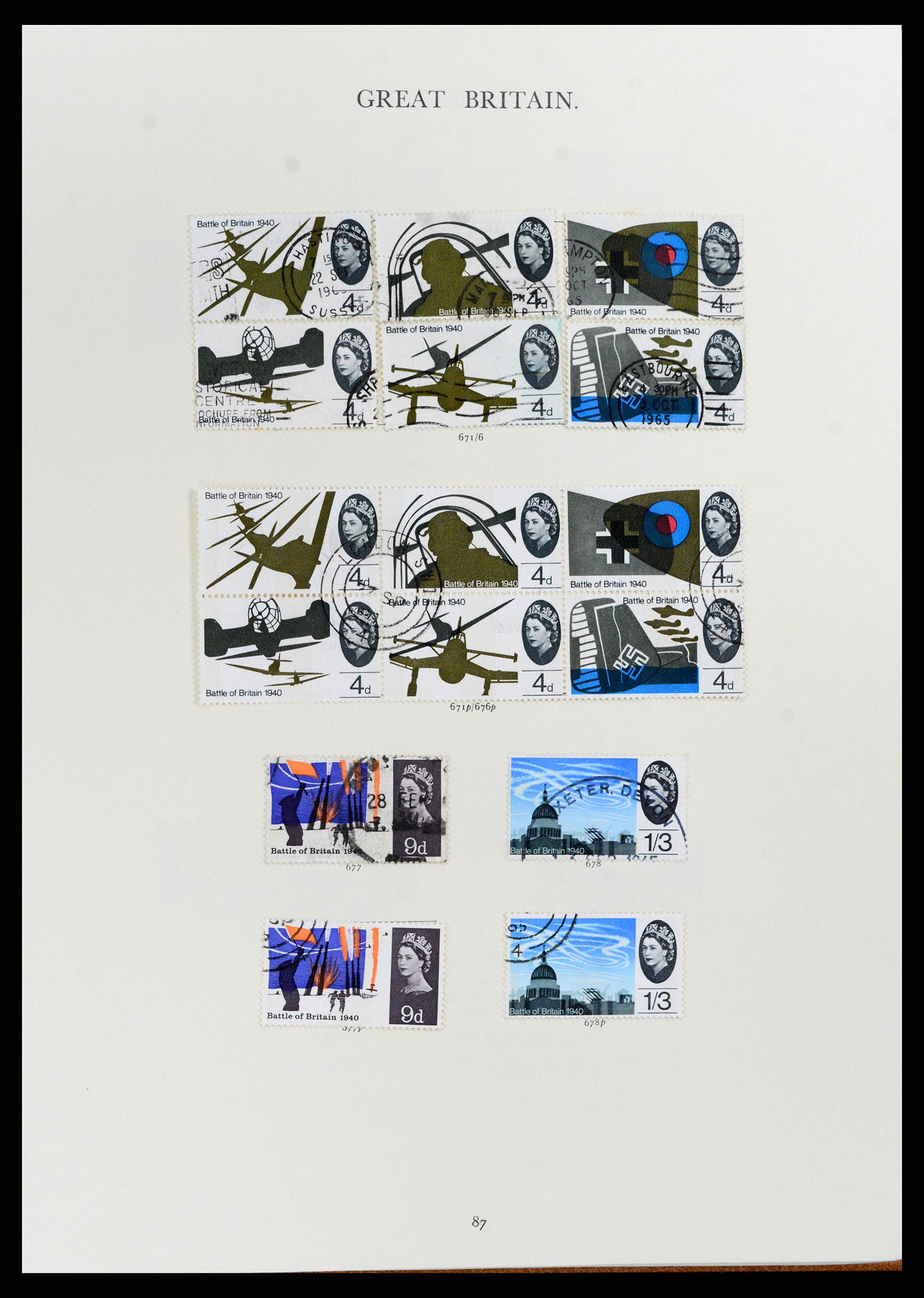 37759 039 - Postzegelverzameling 37759 Engeland en koloniën in Europa 1858-2005.