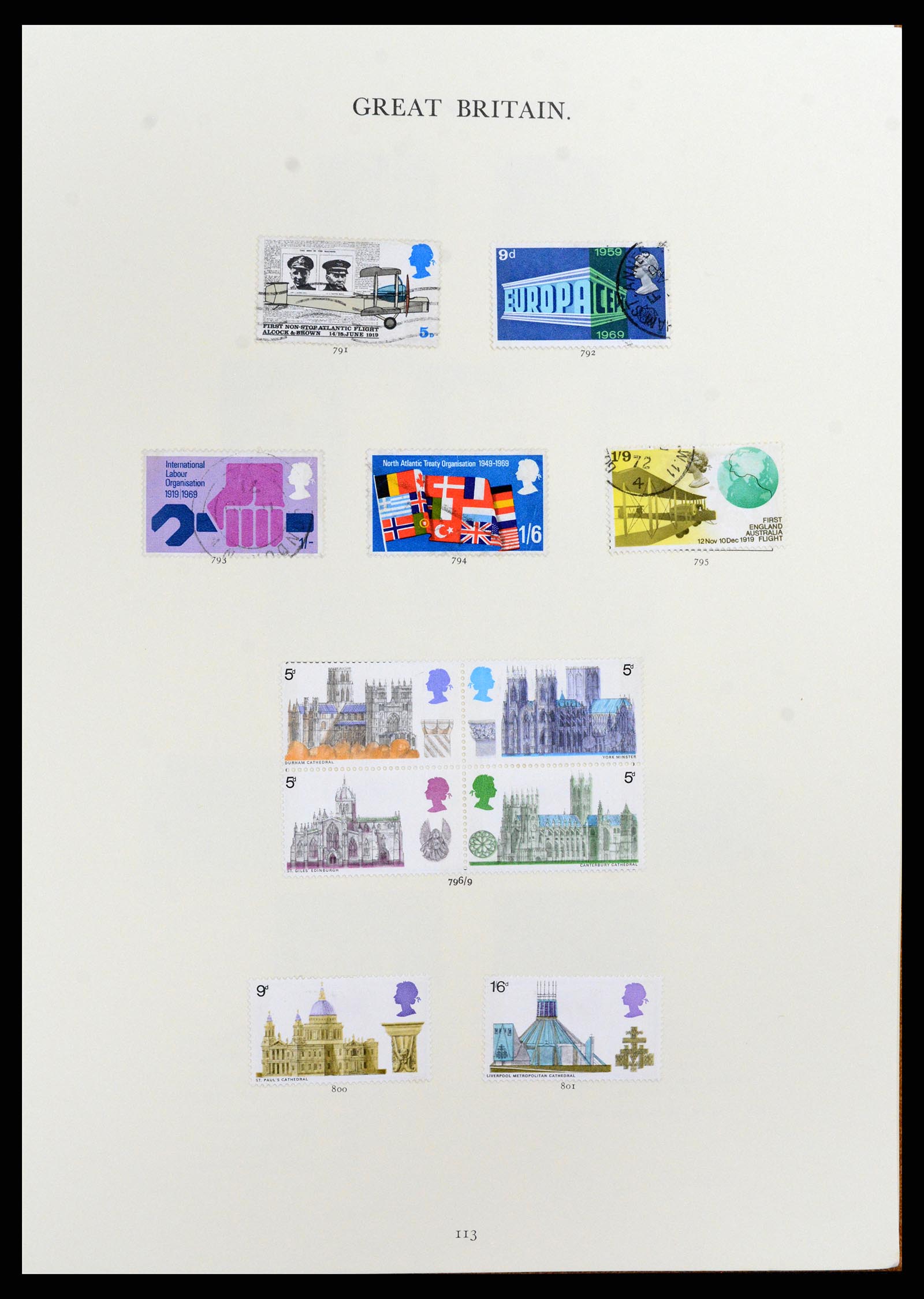 37759 051 - Postzegelverzameling 37759 Engeland en koloniën in Europa 1858-2005.
