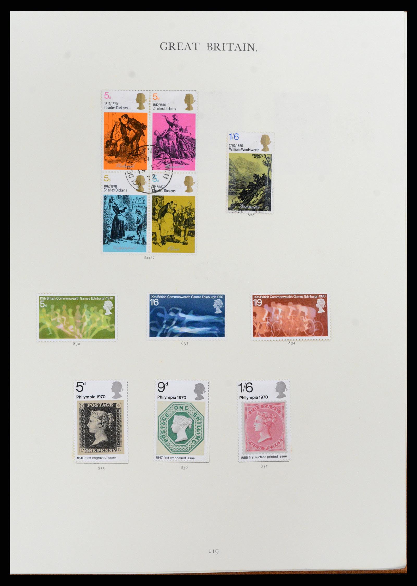 37759 054 - Postzegelverzameling 37759 Engeland en koloniën in Europa 1858-2005.