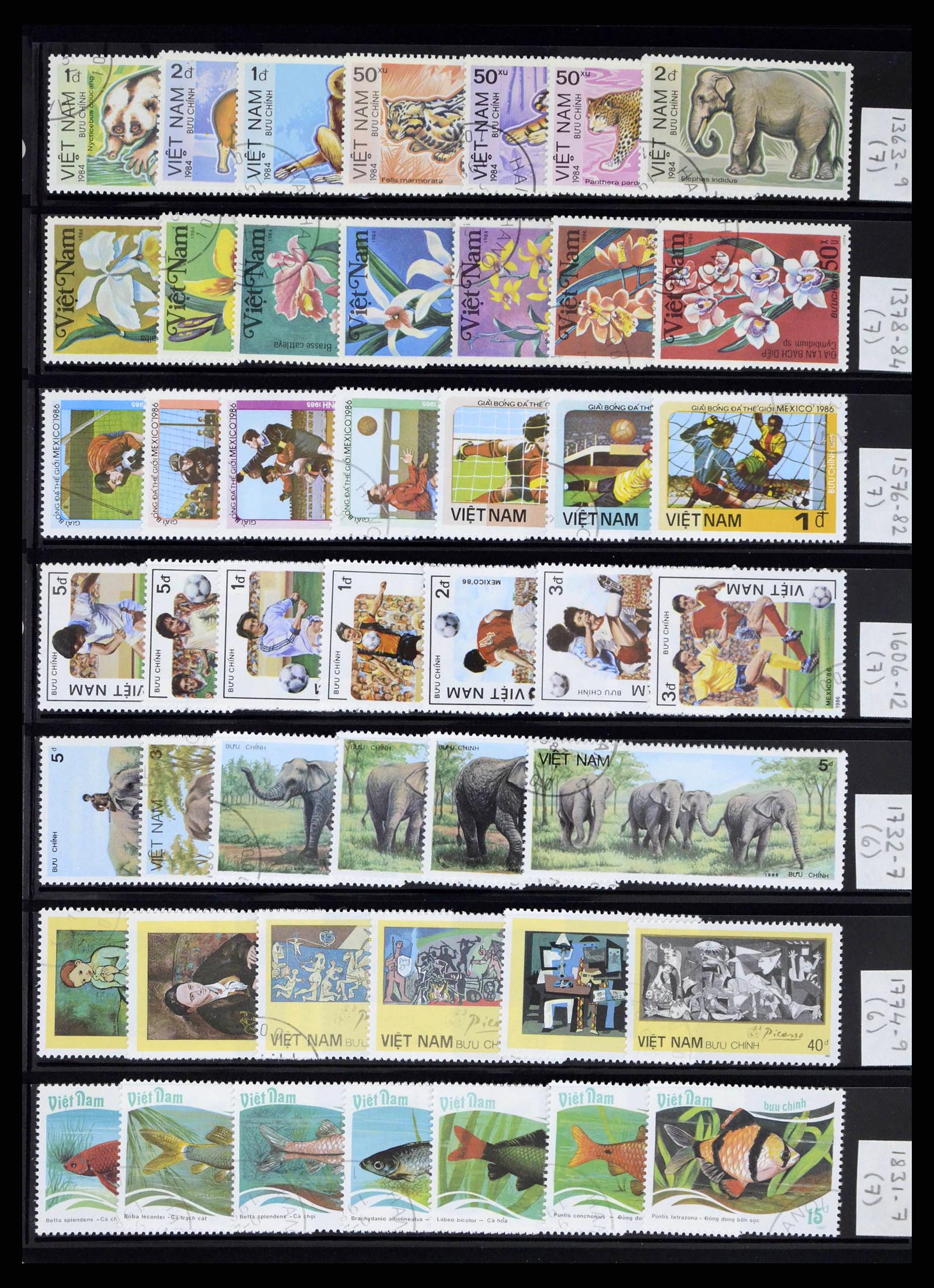 37760 0027 - Postzegelverzameling 37760 Azië 1887-2011