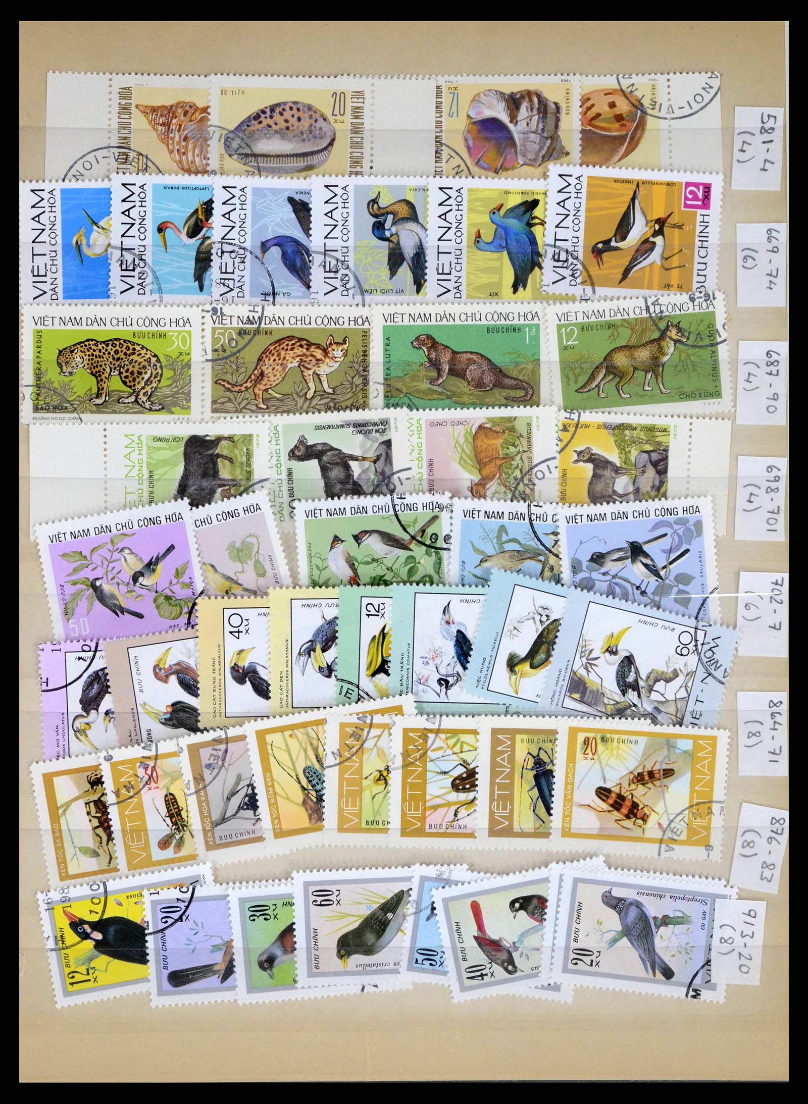37760 0032 - Postzegelverzameling 37760 Azië 1887-2011