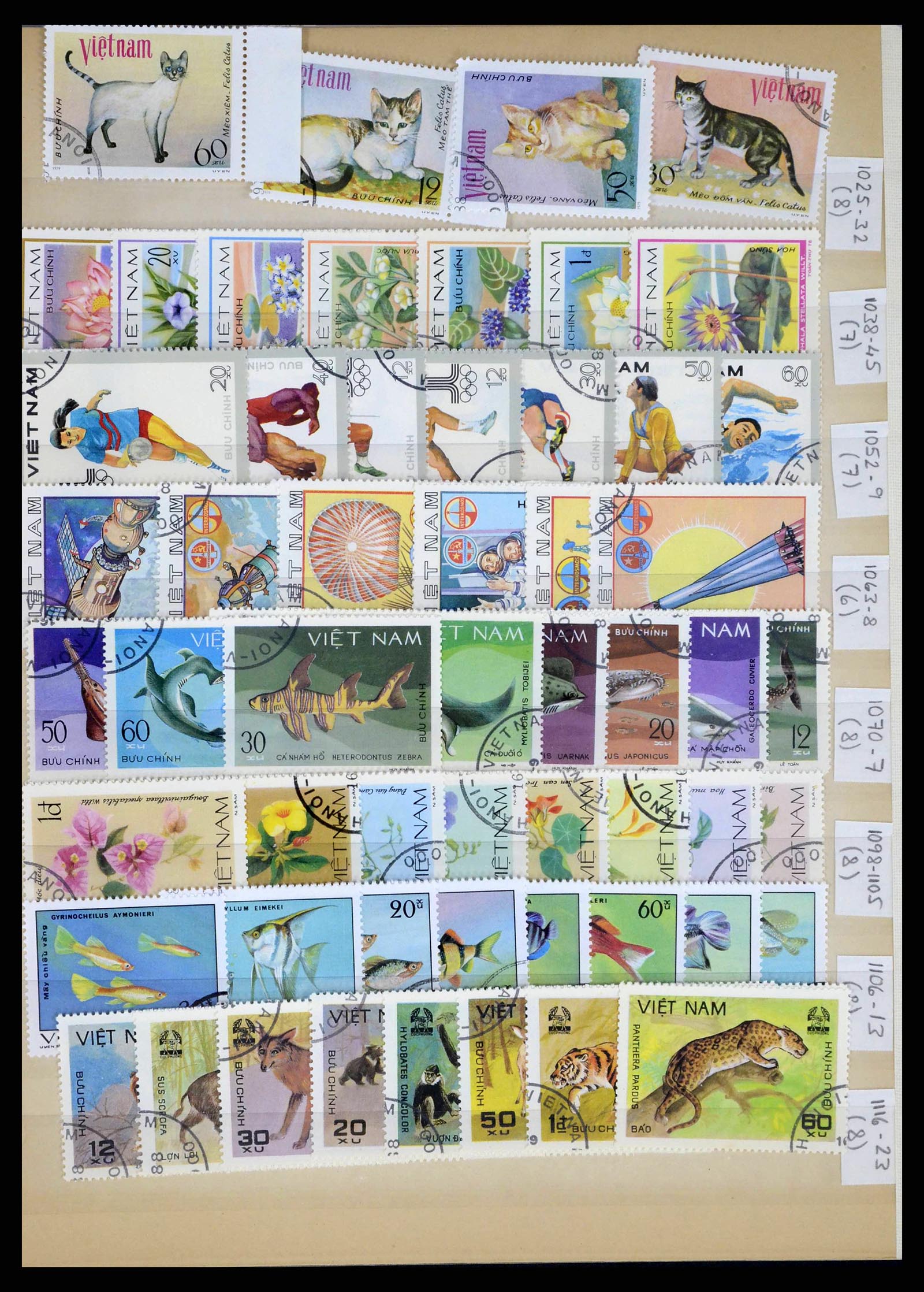 37760 0034 - Postzegelverzameling 37760 Azië 1887-2011