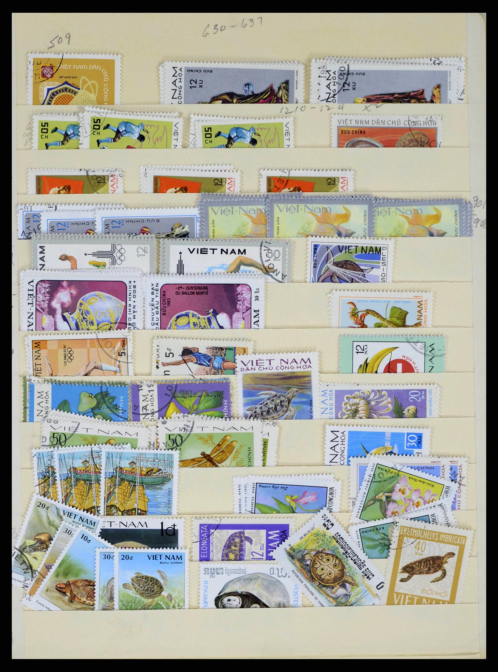 37760 0039 - Postzegelverzameling 37760 Azië 1887-2011