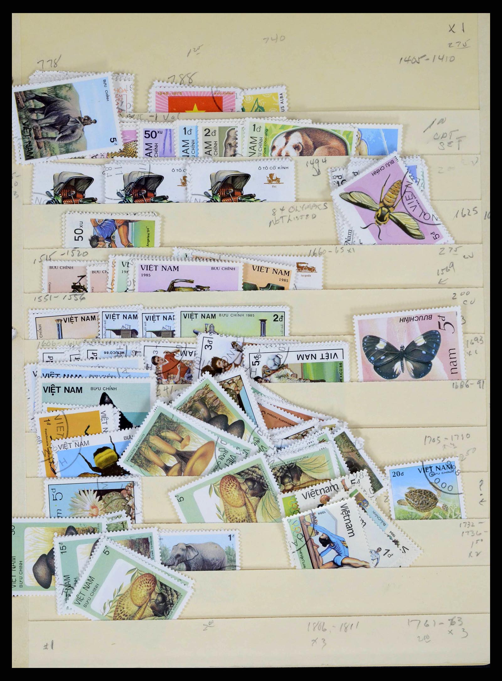 37760 0040 - Postzegelverzameling 37760 Azië 1887-2011