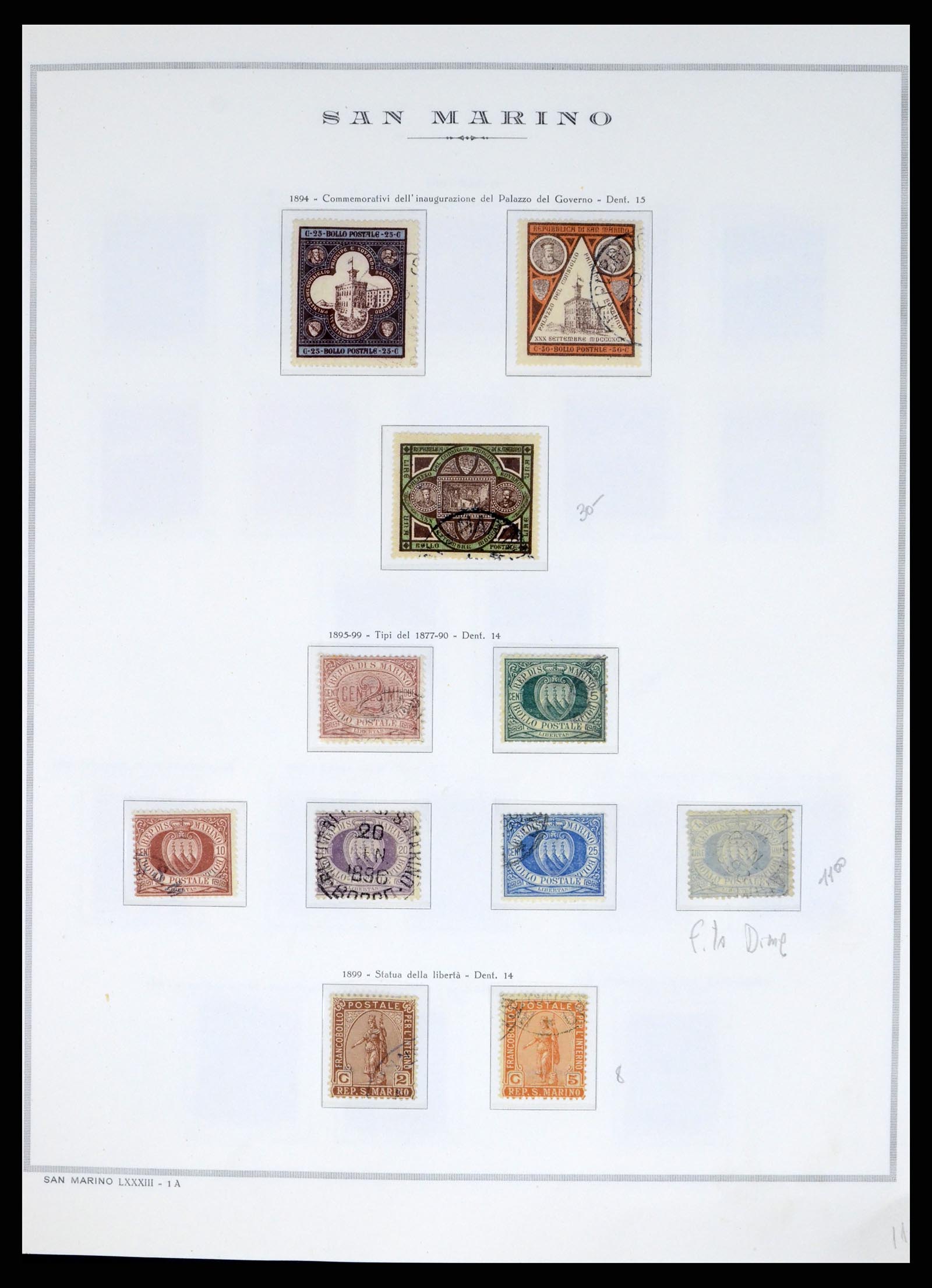 37764 003 - Postzegelverzameling 37764 San Marino 1877-1982.
